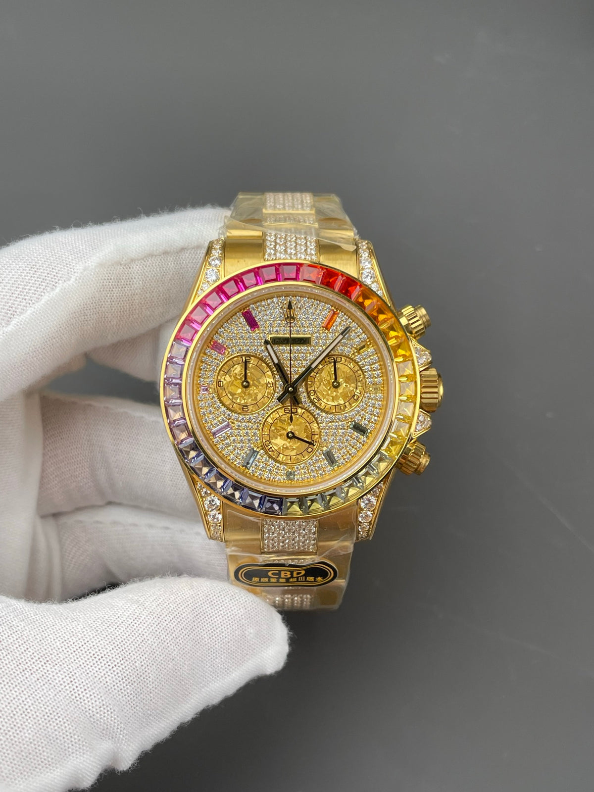 CBD厂 彩虹迪通拿 满天星铂金眼/40mm/上海4130/配重162G