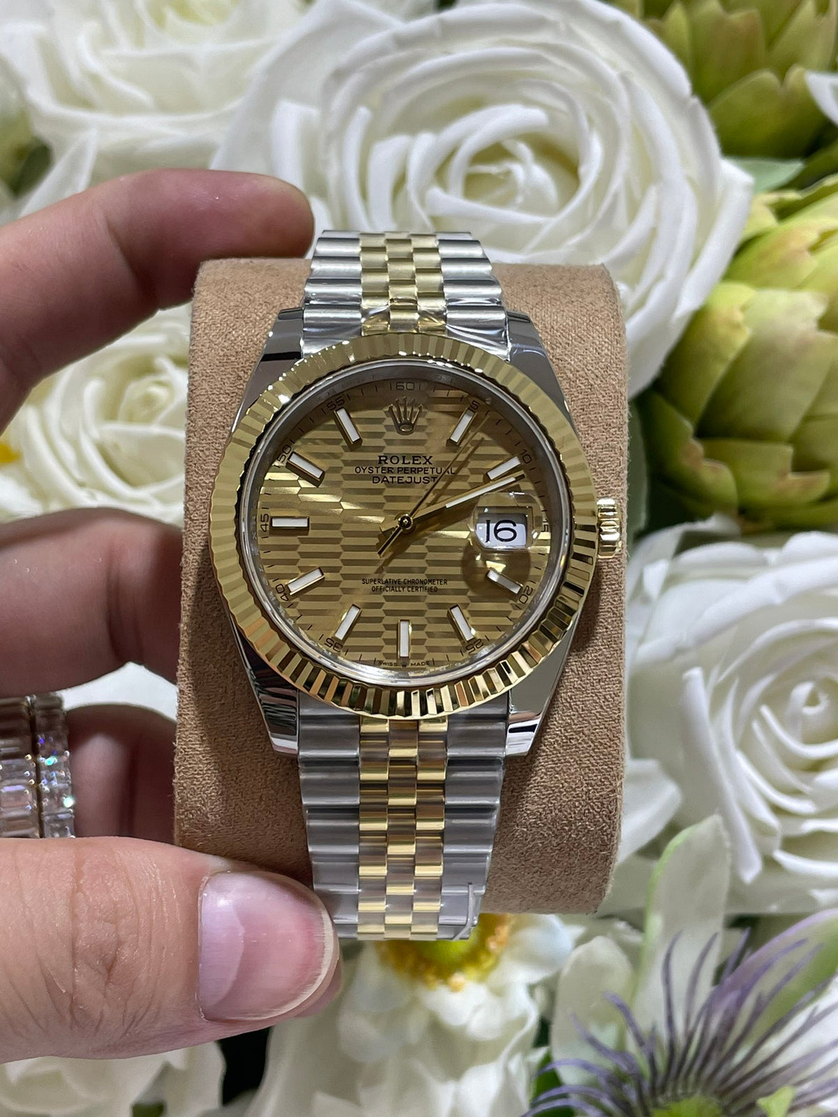 定制18K包金版 (侧不漏白做法)间金款日志系列 41mm表径3235机芯