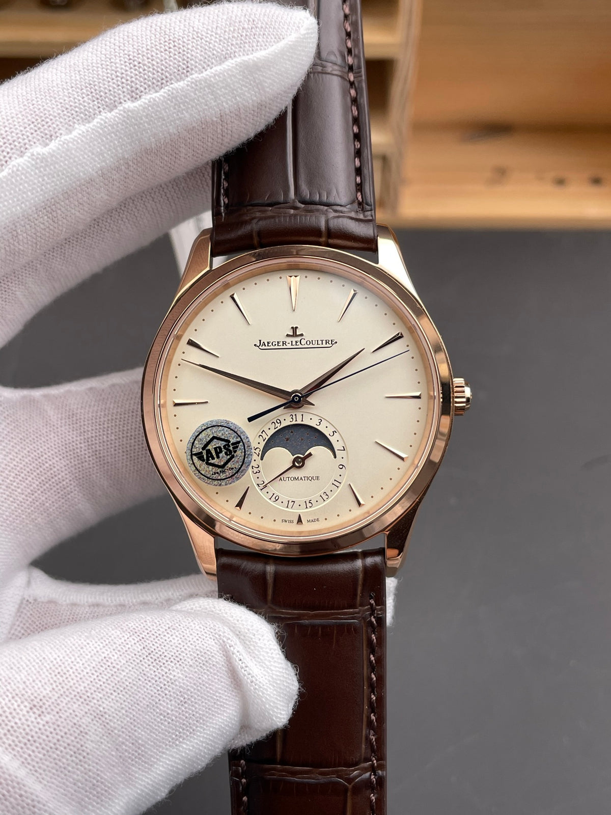 APS 玫瑰金月相大师 新款积家大师/39mm/925机