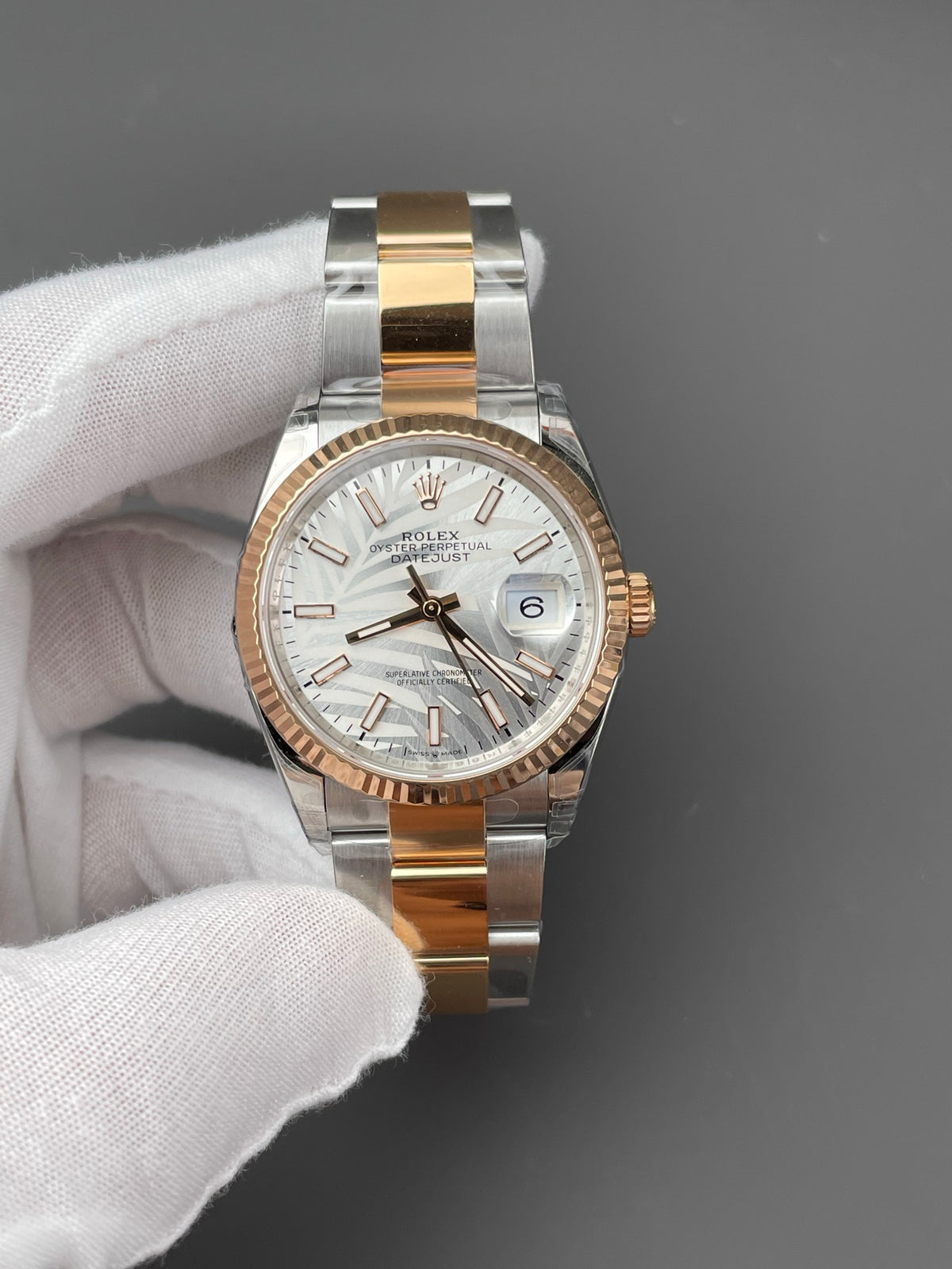 VS 间玫金日志 树叶日志/36mm/3235机