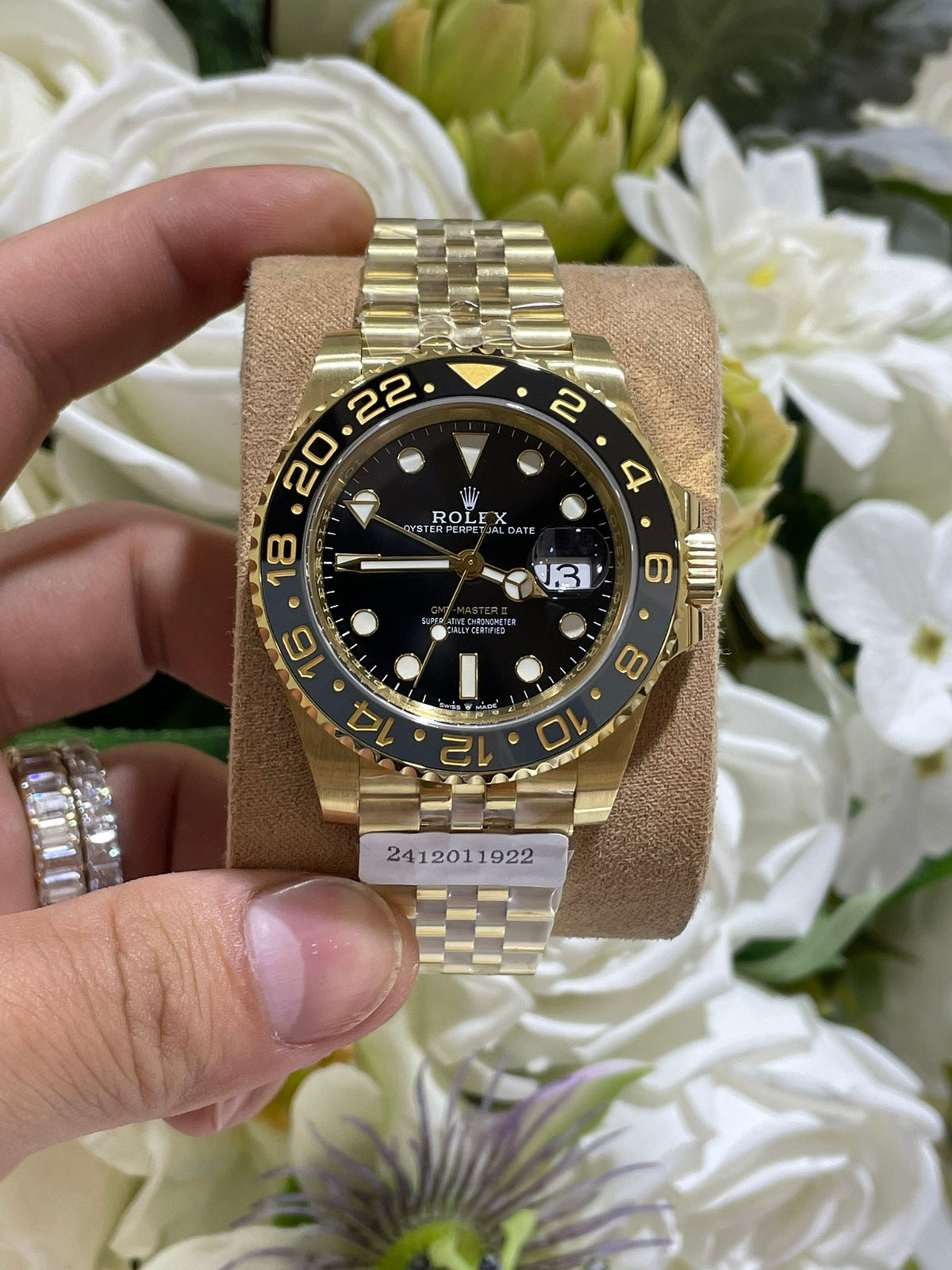 定制18K包金版 沙仕皮蛋圈 40mm表径3186机芯 18K包黄金