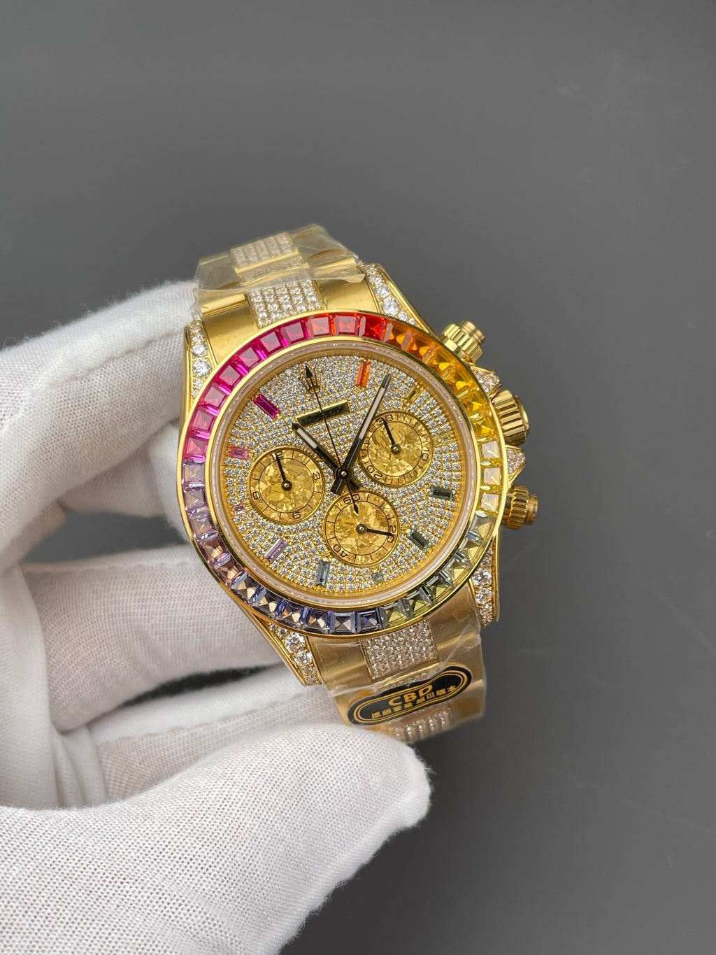 CBD厂 彩虹迪通拿 满天星铂金眼/40mm/上海4130/配重162G