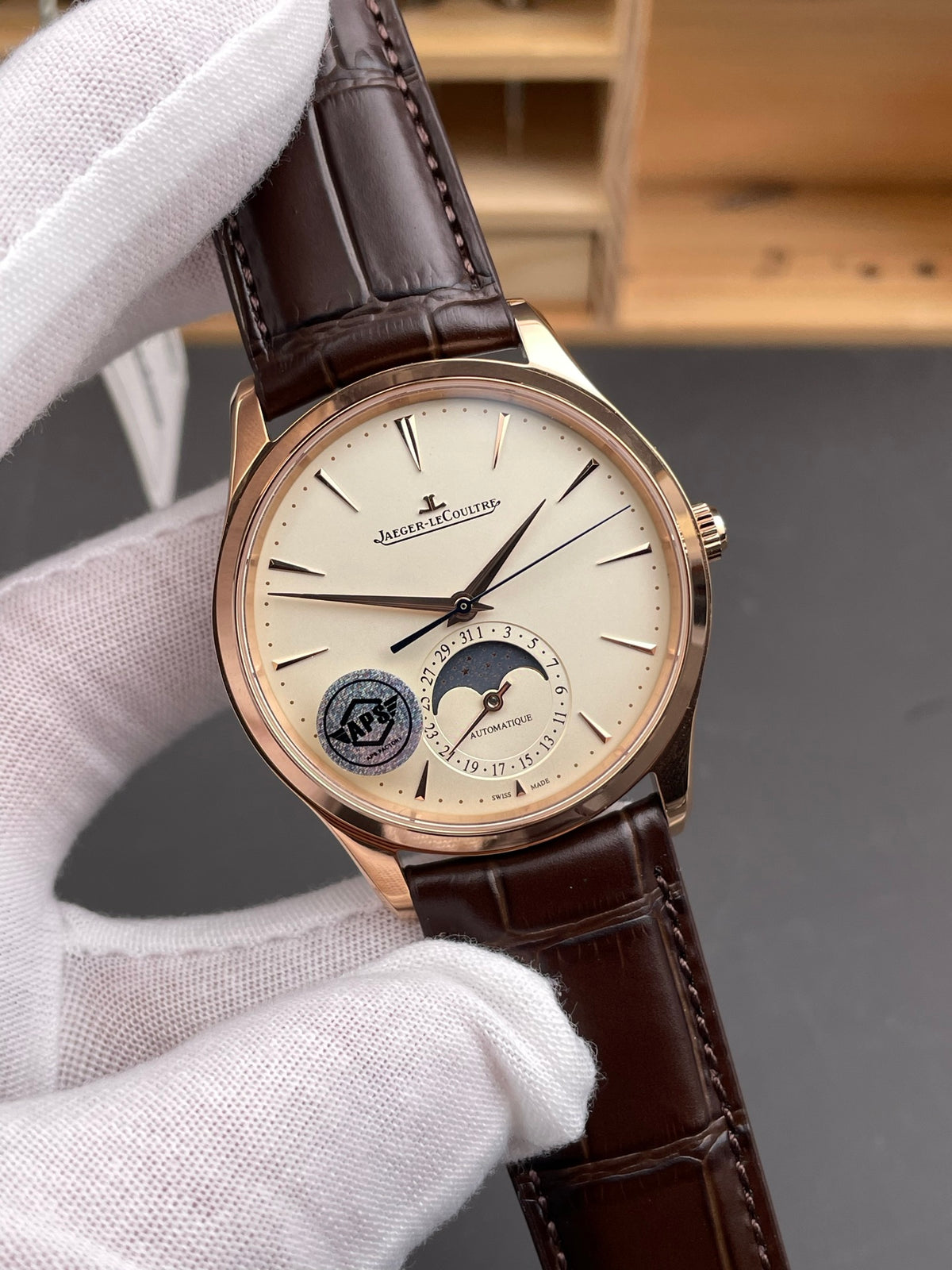 APS 玫瑰金月相大师 新款积家大师/39mm/925机