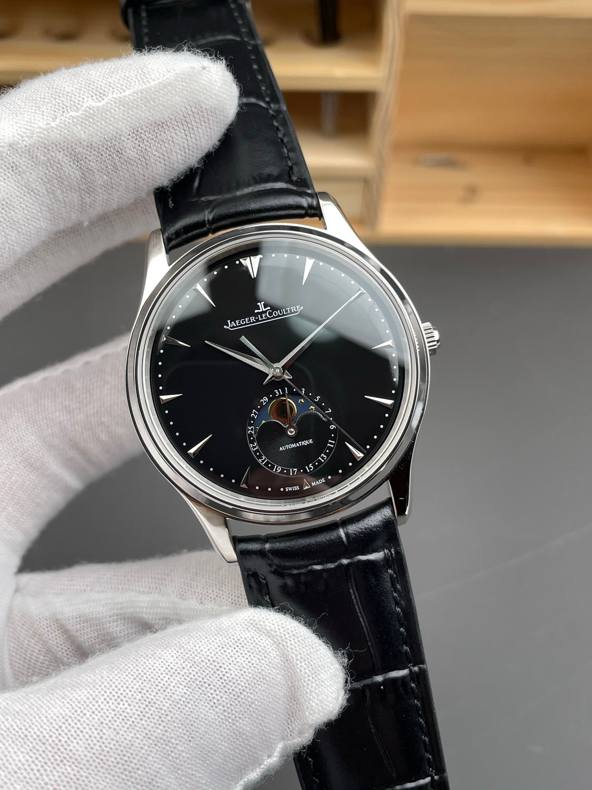 AZ 积家月相大师 黑盘/39mm/925机