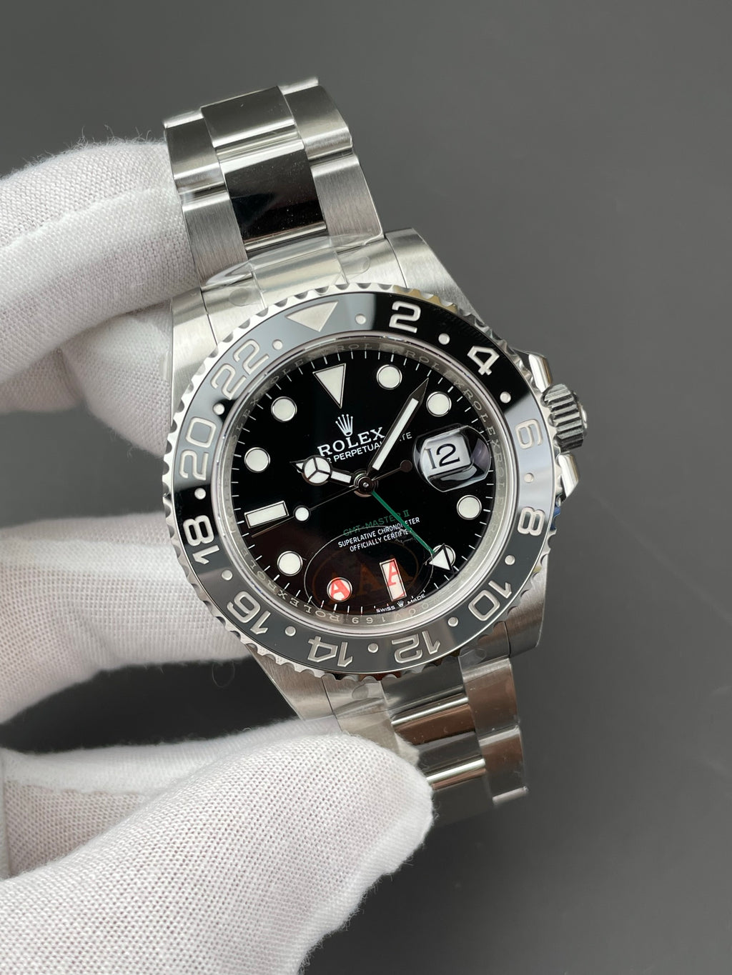 VS 黑灰圈GMT 皮蛋格林尼治/40mm/丹东3285机