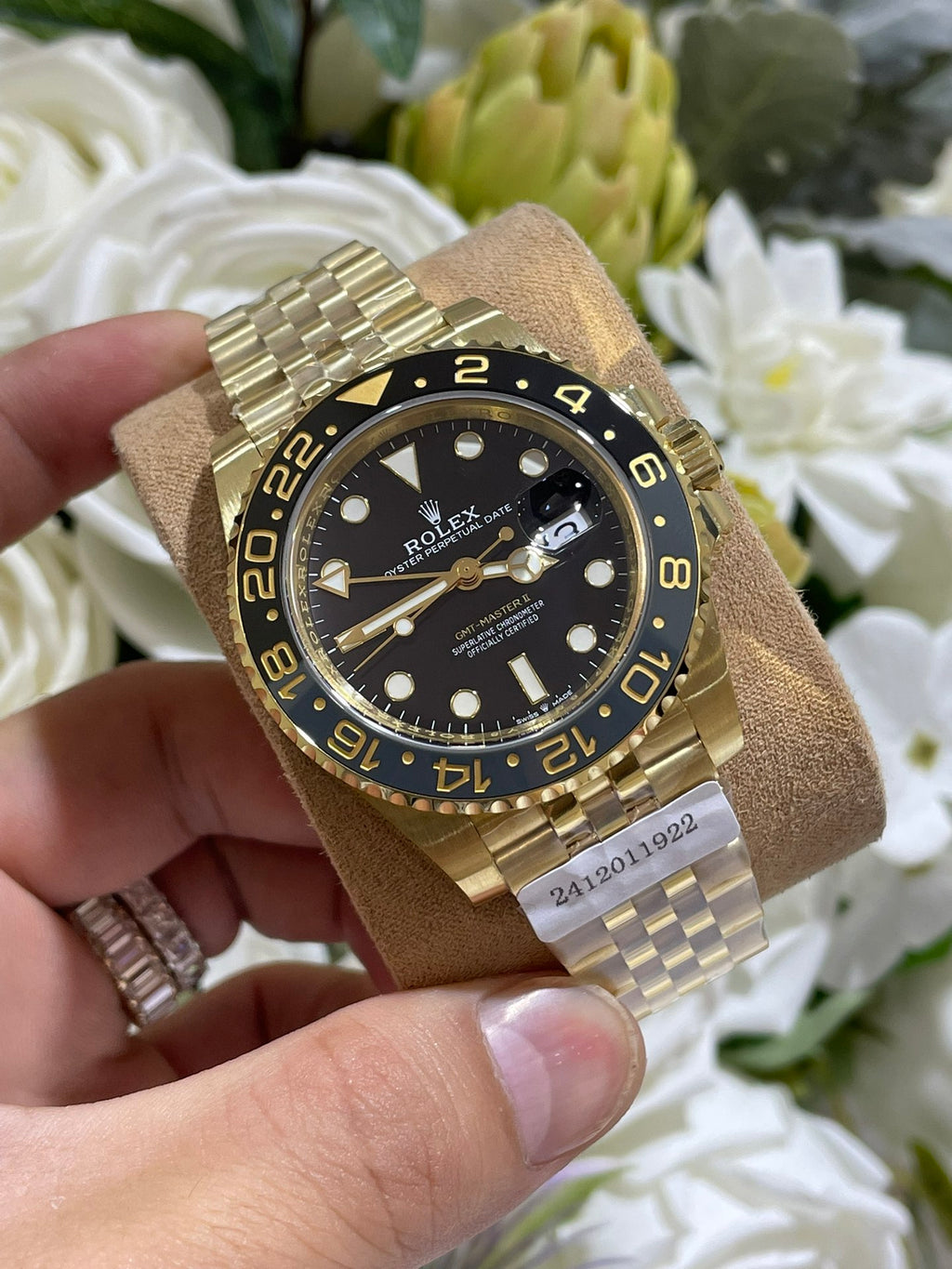 定制18K包金版 沙仕皮蛋圈 40mm表径3186机芯 18K包黄金