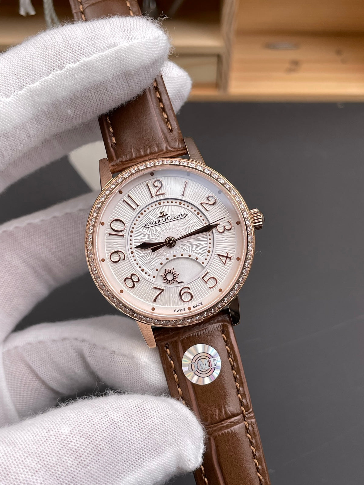 OMF 积家约会 玫金钻圈女款/34mm/898A机
