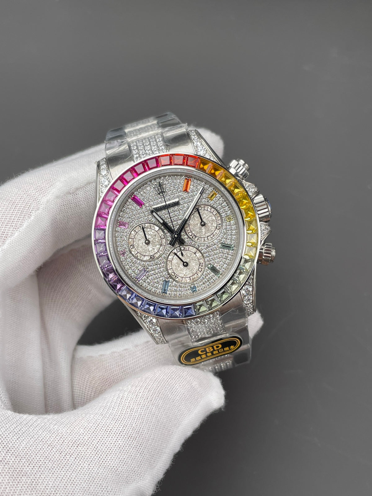 CBD厂 彩虹迪通拿 满天星铂金眼/40mm/上海4130/配重161G