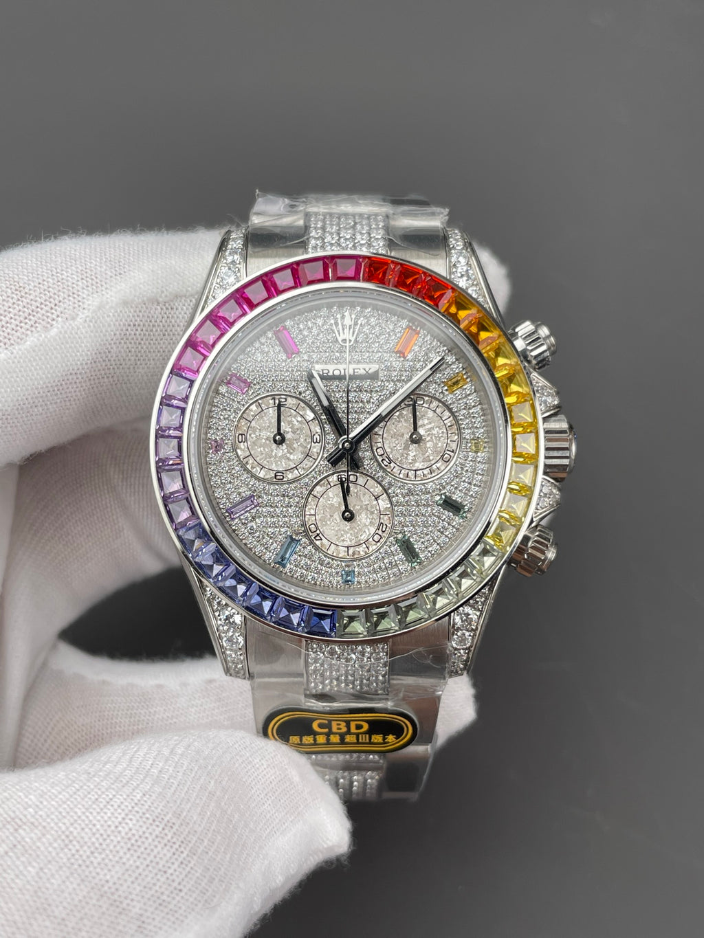 CBD厂 彩虹迪通拿 满天星铂金眼/40mm/上海4130/配重161G