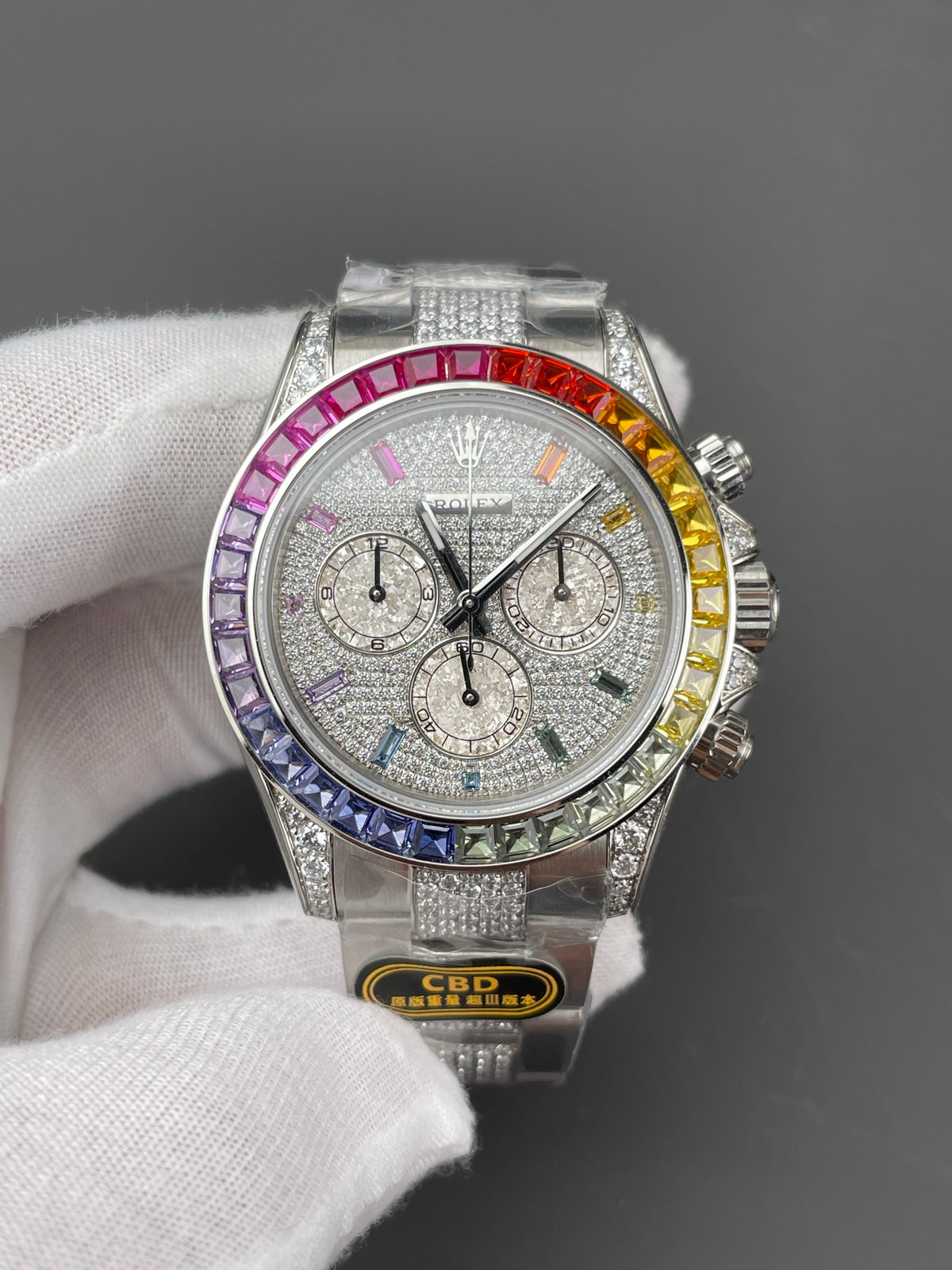 CBD厂 彩虹迪通拿 满天星铂金眼/40mm/上海4130/配重161G