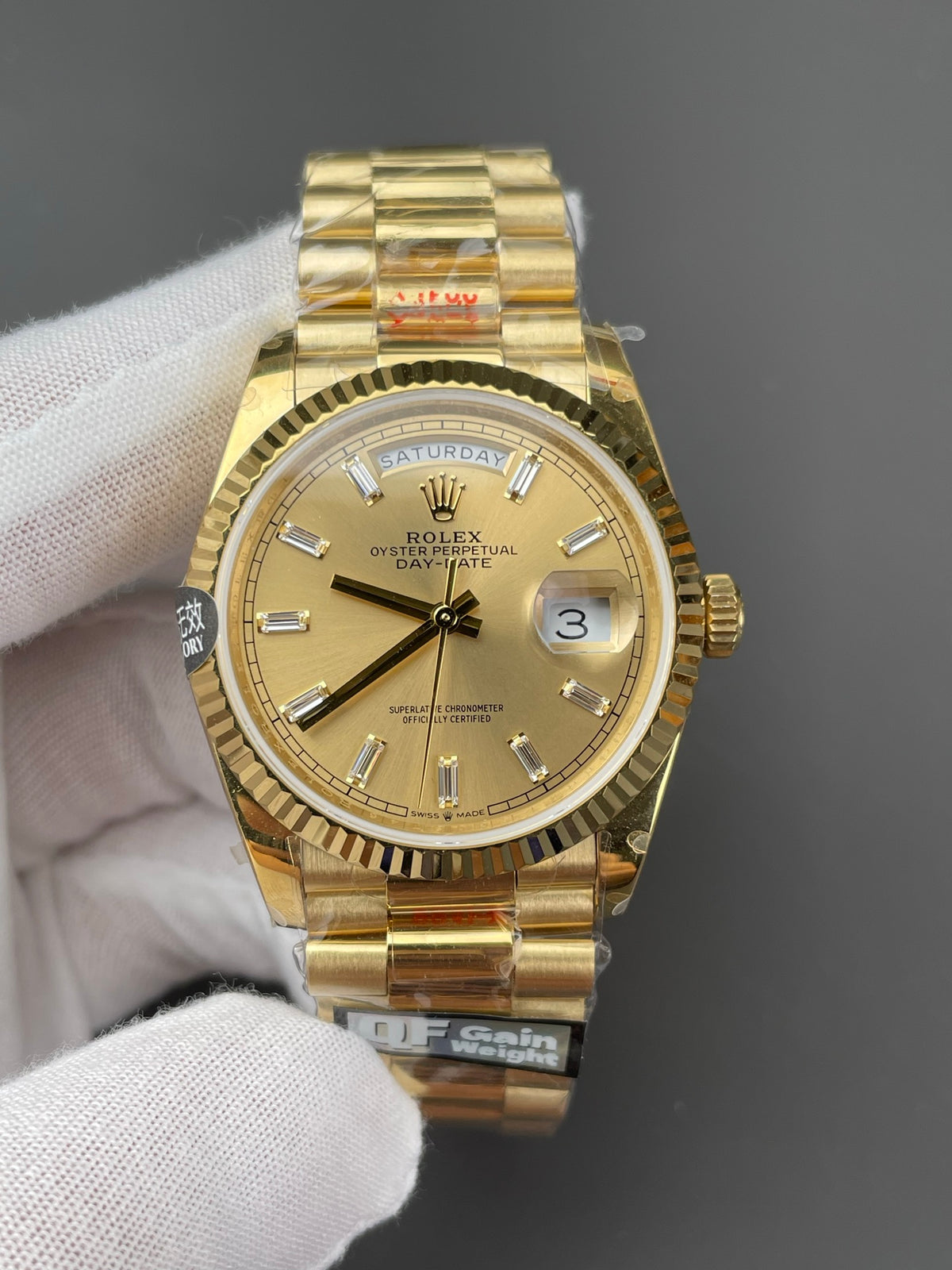 QF 黄冰糖DD 星期日志/36mm/2836机/配重159G