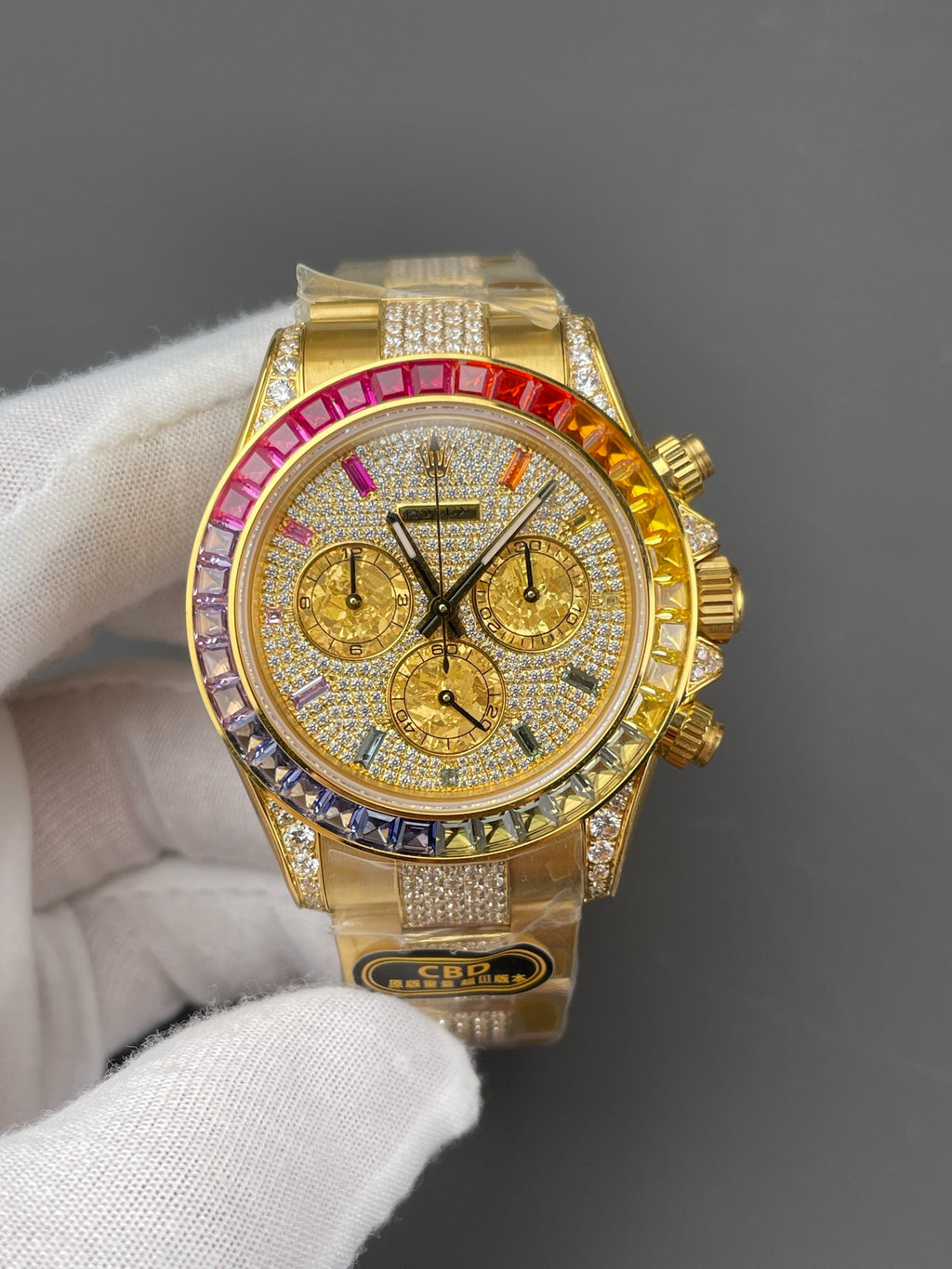 CBD厂 彩虹迪通拿 满天星铂金眼/40mm/上海4130/配重162G