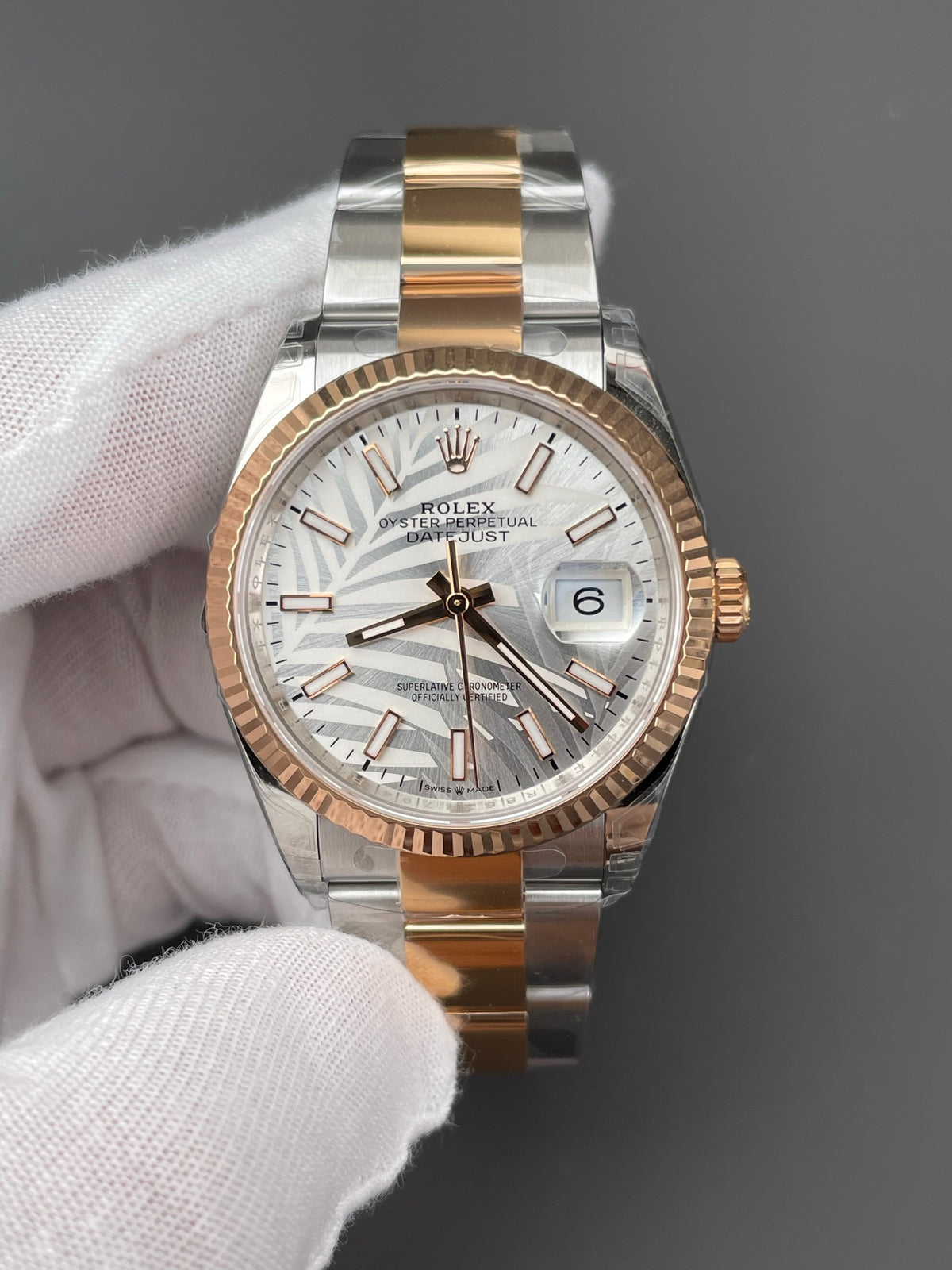 VS 间玫金日志 树叶日志/36mm/3235机