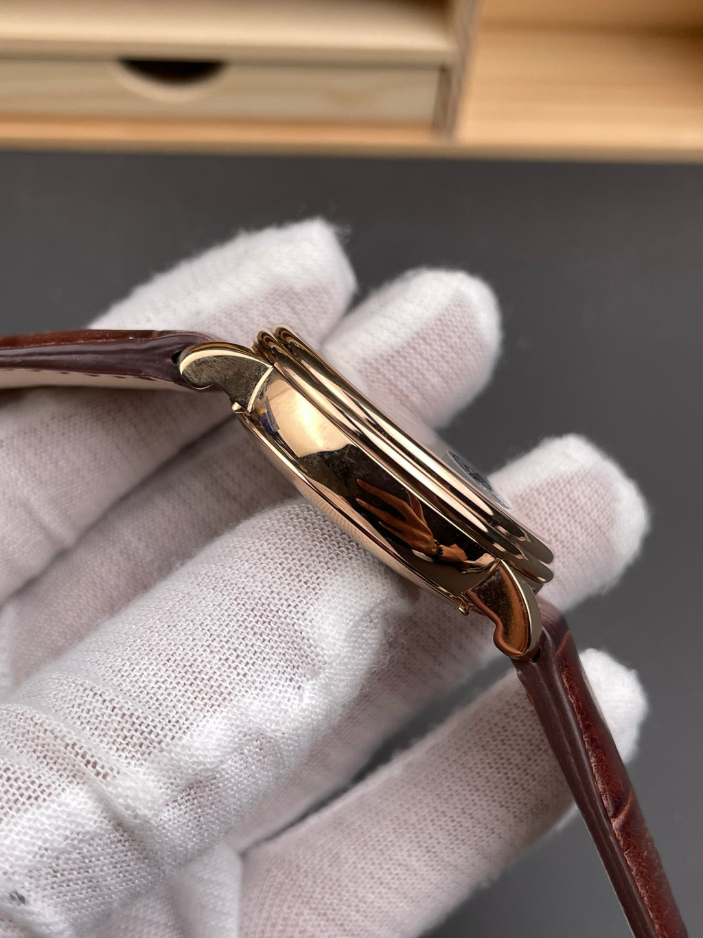 APS Blancpain 6654 Rose Gold/40mm/Week Calendar Phase Calendar Display