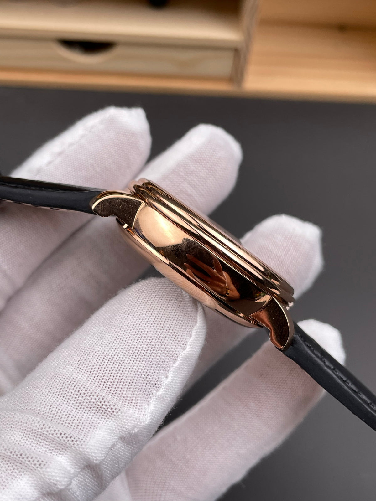 GR Blancpain 6654 Rose Gold/40mm/Week Calendar Phase Calendar Display