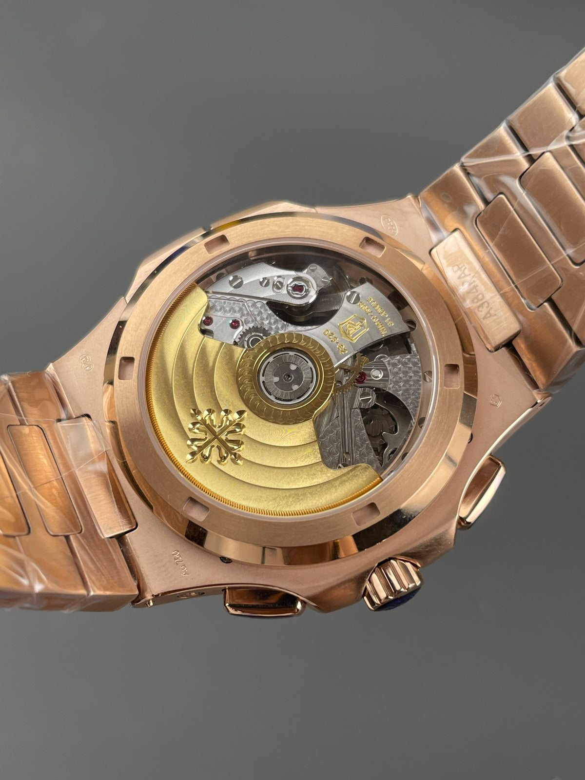 百达鹦鹉螺5990 玫瑰金蓝盘/40.5mm/7750机改28-520机
