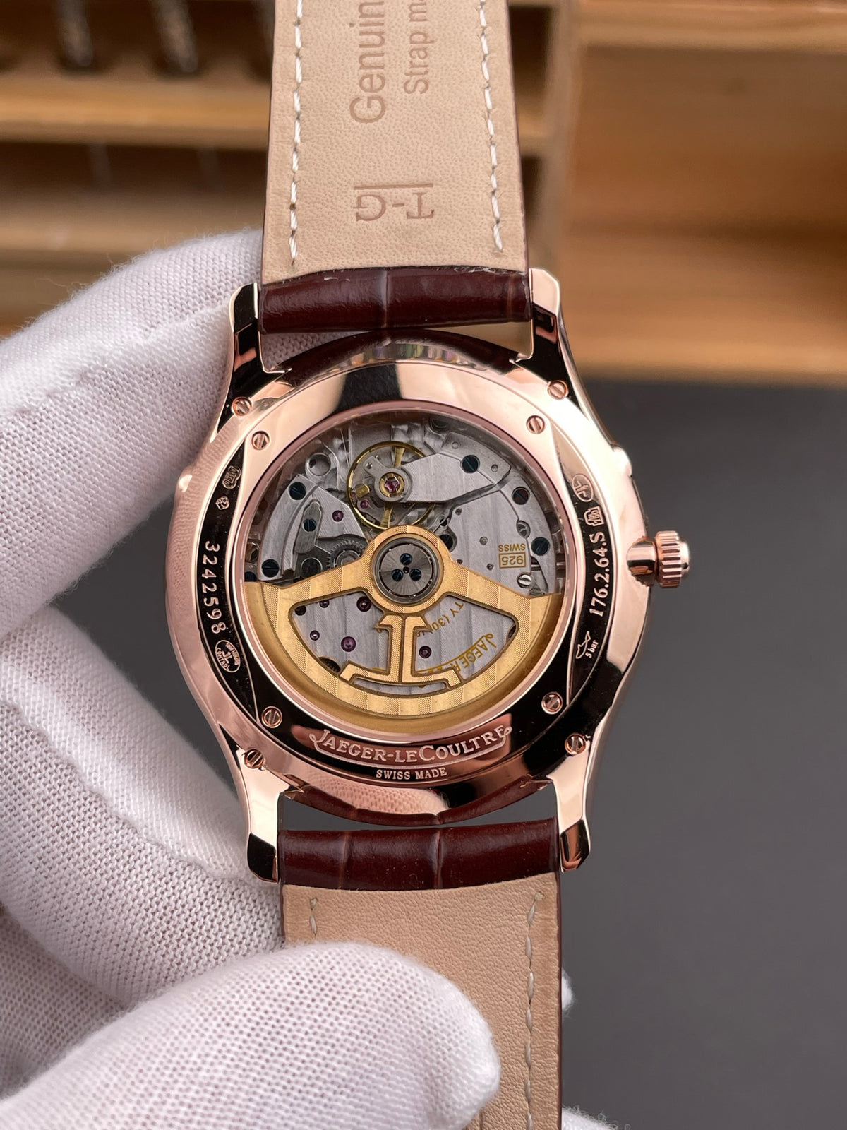 包金款 月相大师 莫桑钻圈超薄大师玫瑰金/39mm/925机