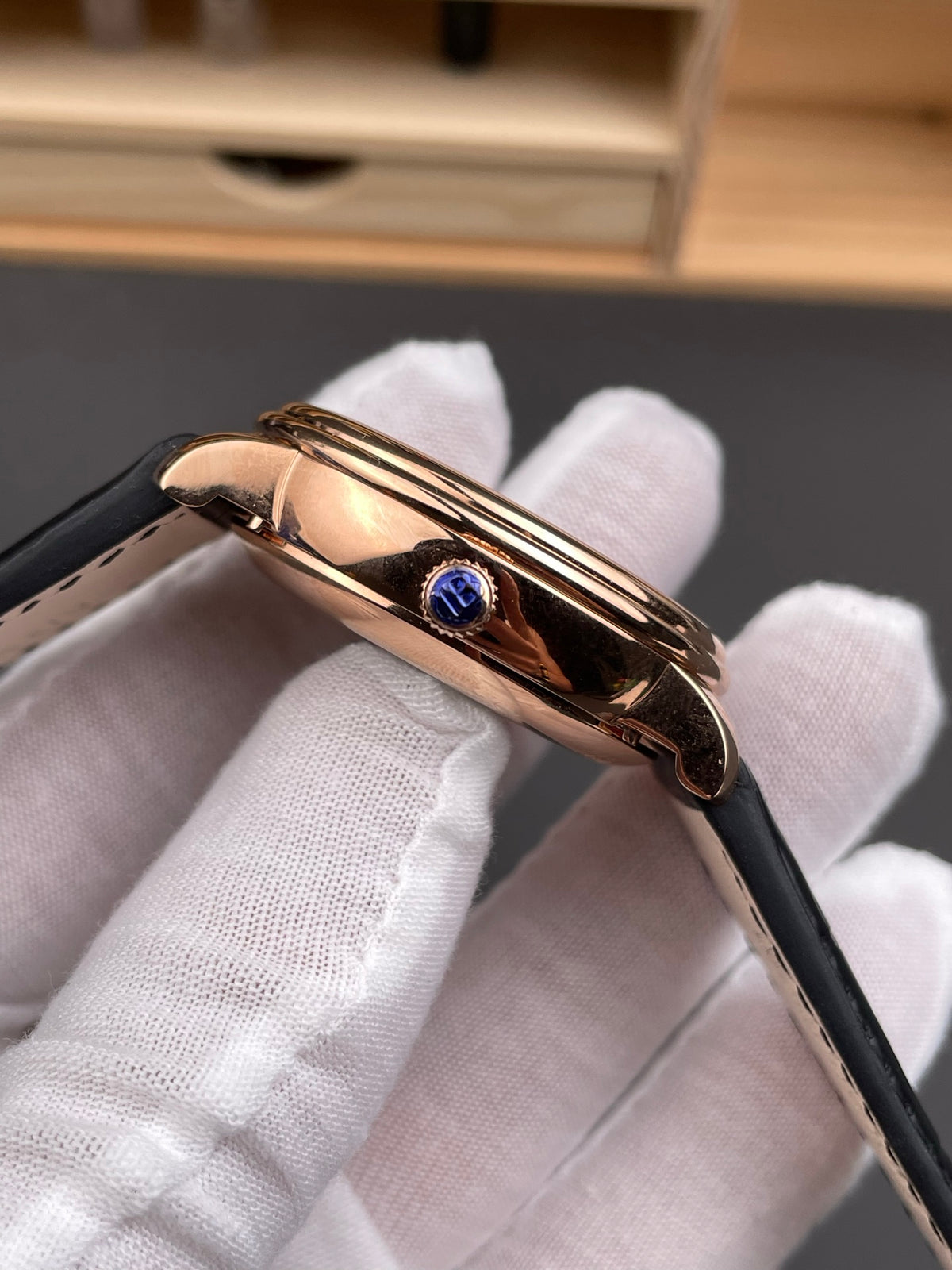 GR Blancpain 6654 Rose Gold/40mm/Week Calendar Phase Calendar Display
