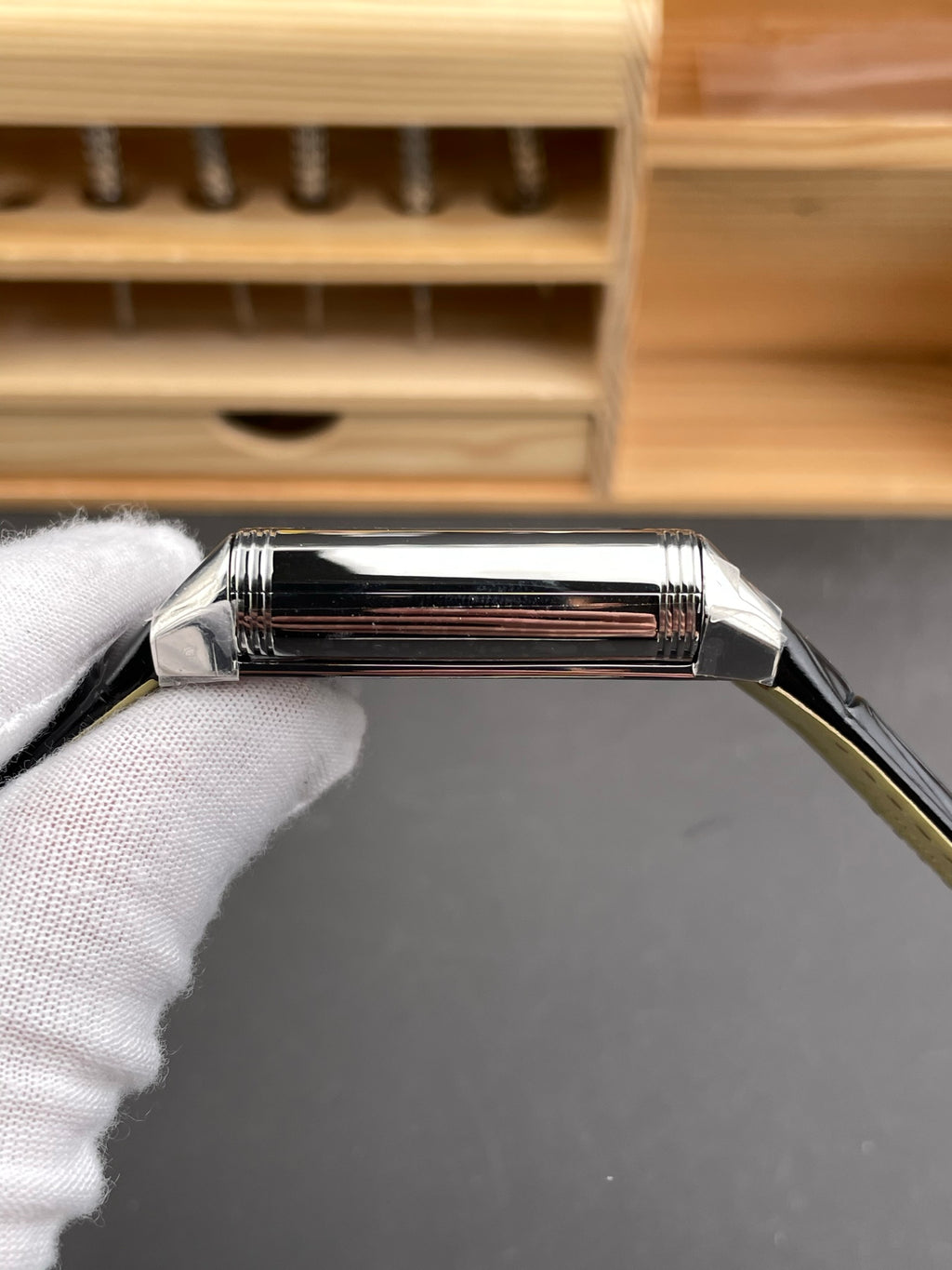MG 积家翻转 白黑盘/45.6x27.4mm/822.2机