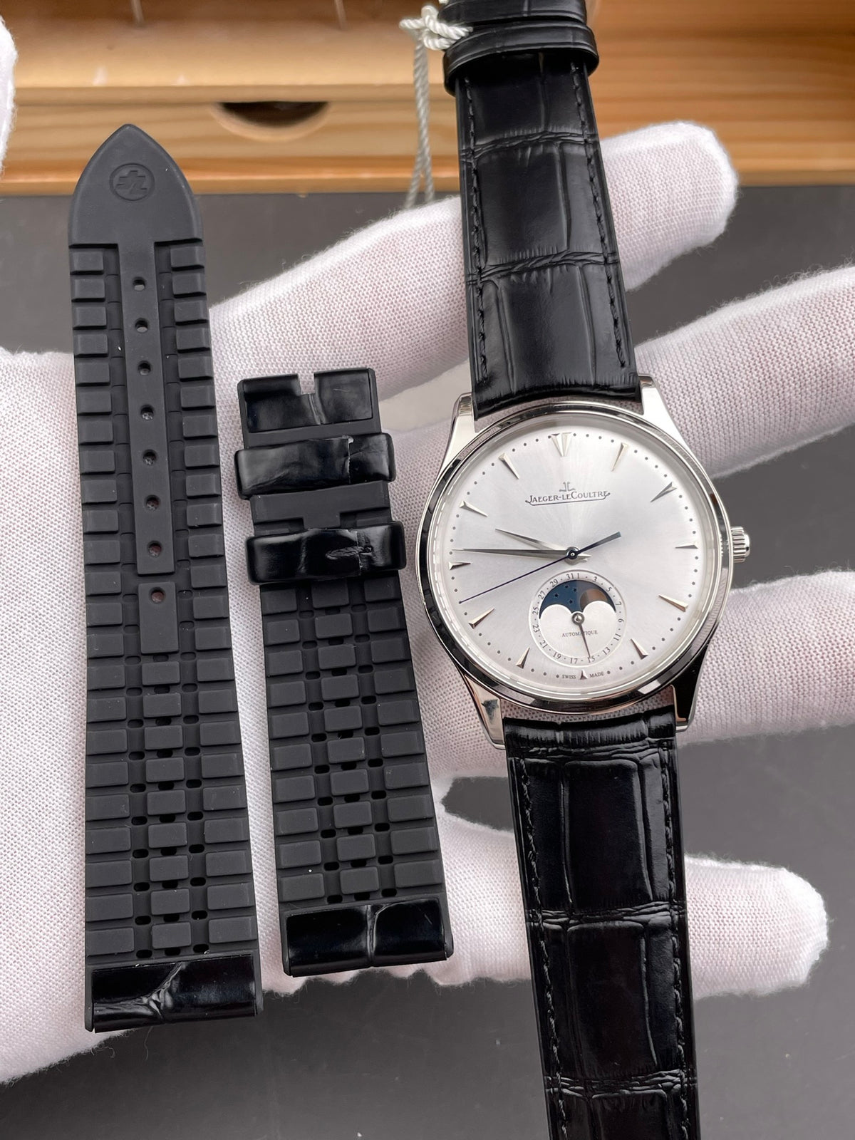 ZF 积家月相大师 银盘V2版/39mm/925机/双表带