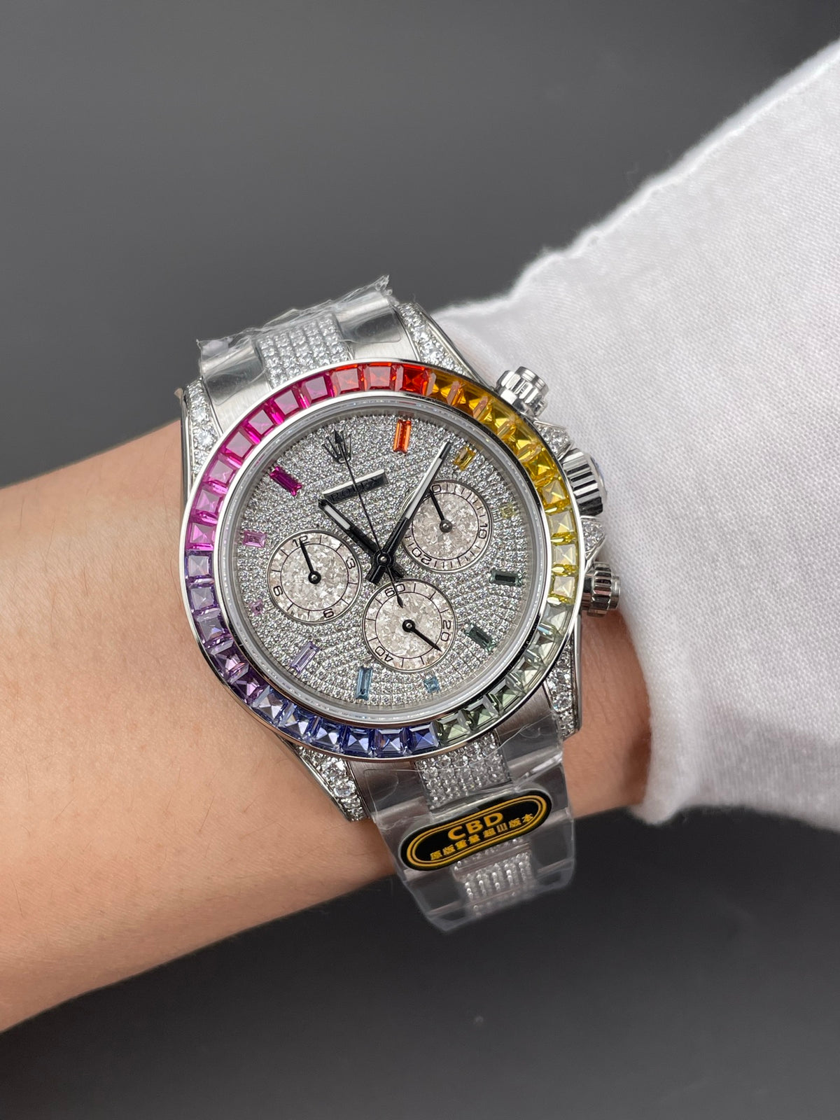 CBD厂 彩虹迪通拿 满天星铂金眼/40mm/上海4130/配重161G