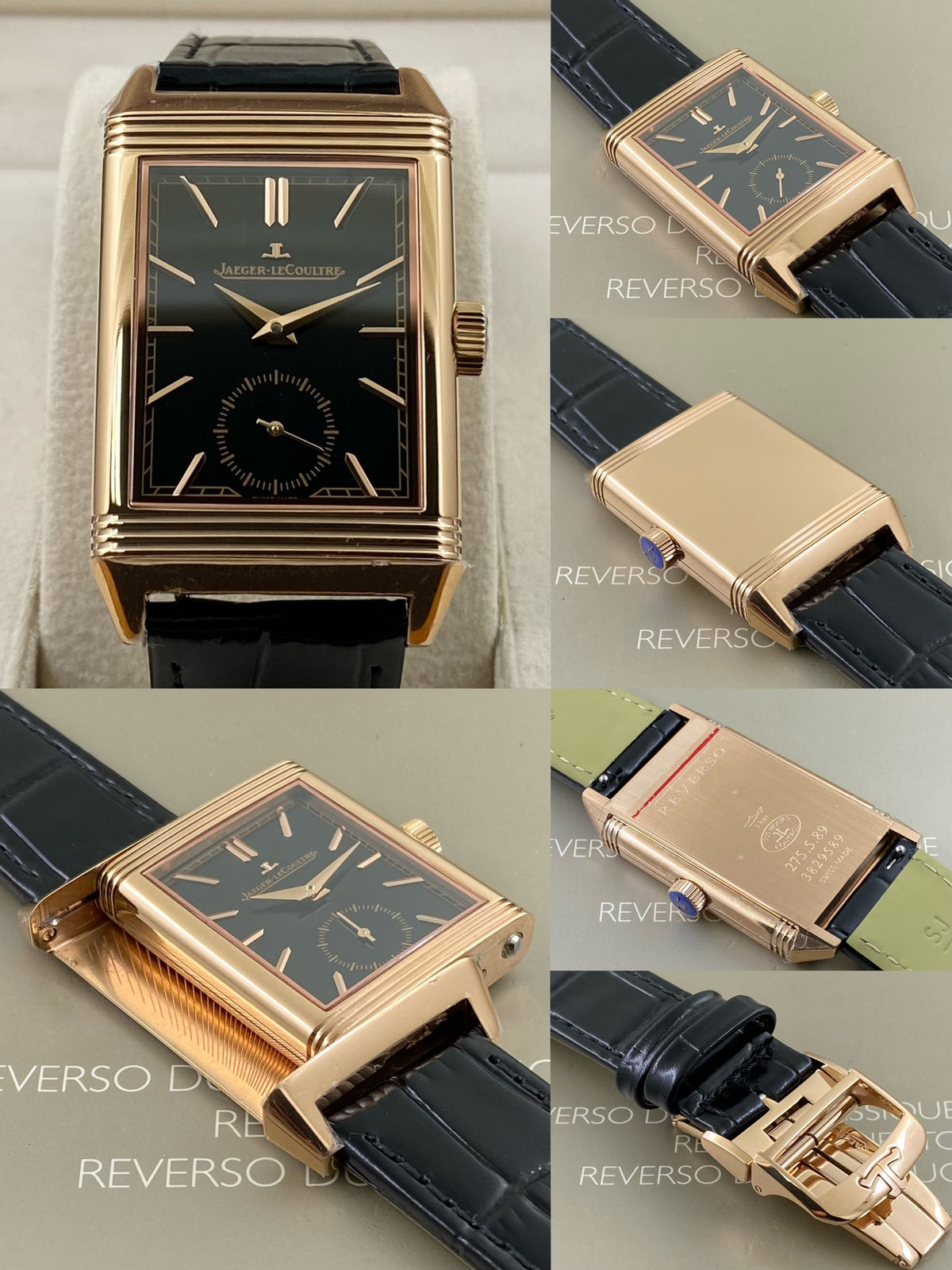REVERSO TRIBUTE Flip Series Small Second Hand Watch