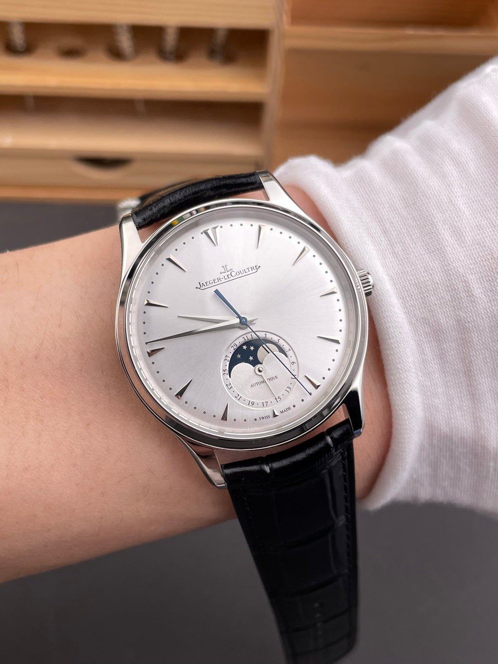 ZF 积家月相大师 银盘V2版/39mm/925机/双表带