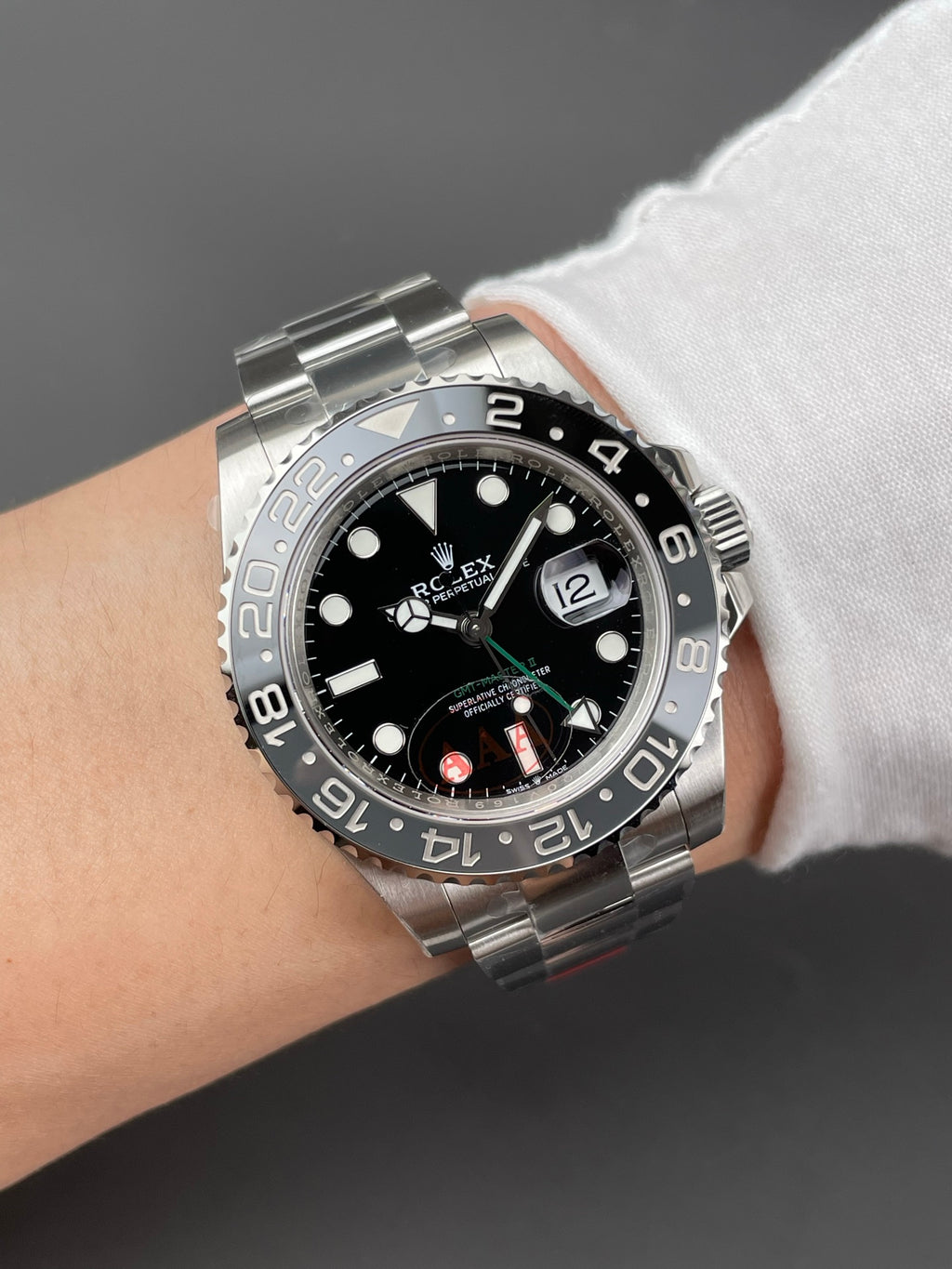 VS 黑灰圈GMT 皮蛋格林尼治/40mm/丹东3285机