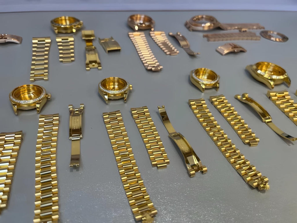 CNC customization 🉑 Gold inlaid with diamonds