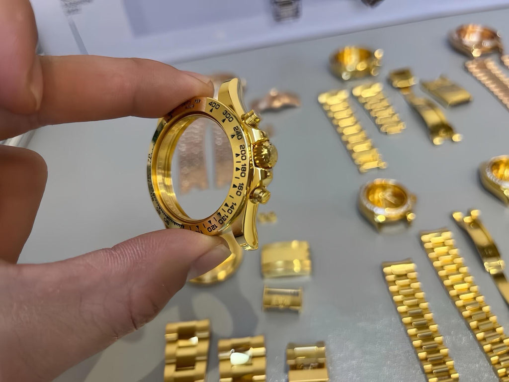 CNC customization 🉑 Gold inlaid with diamonds