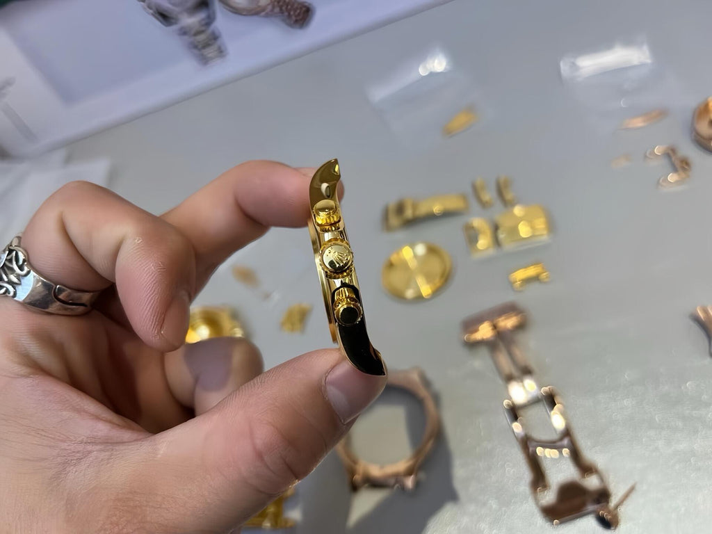 CNC customization 🉑 Gold inlaid with diamonds