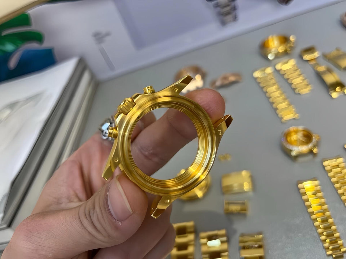 CNC customization 🉑 Gold inlaid with diamonds