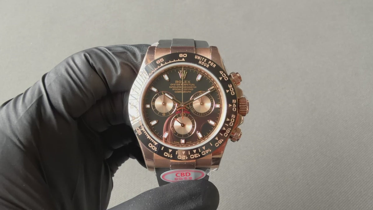 1:1 highest version, black faced gold eyed Daytona 4130 movement
