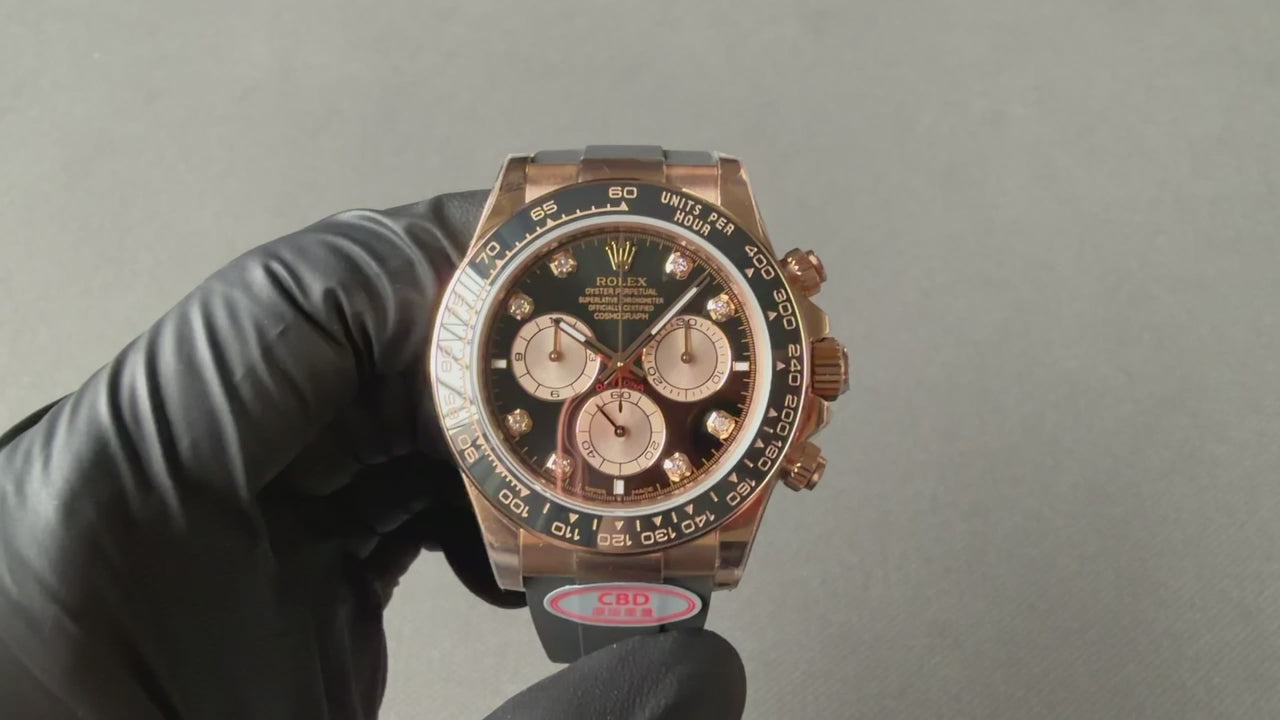 Gold Eye Black Diamond Daytona 4131 Movement