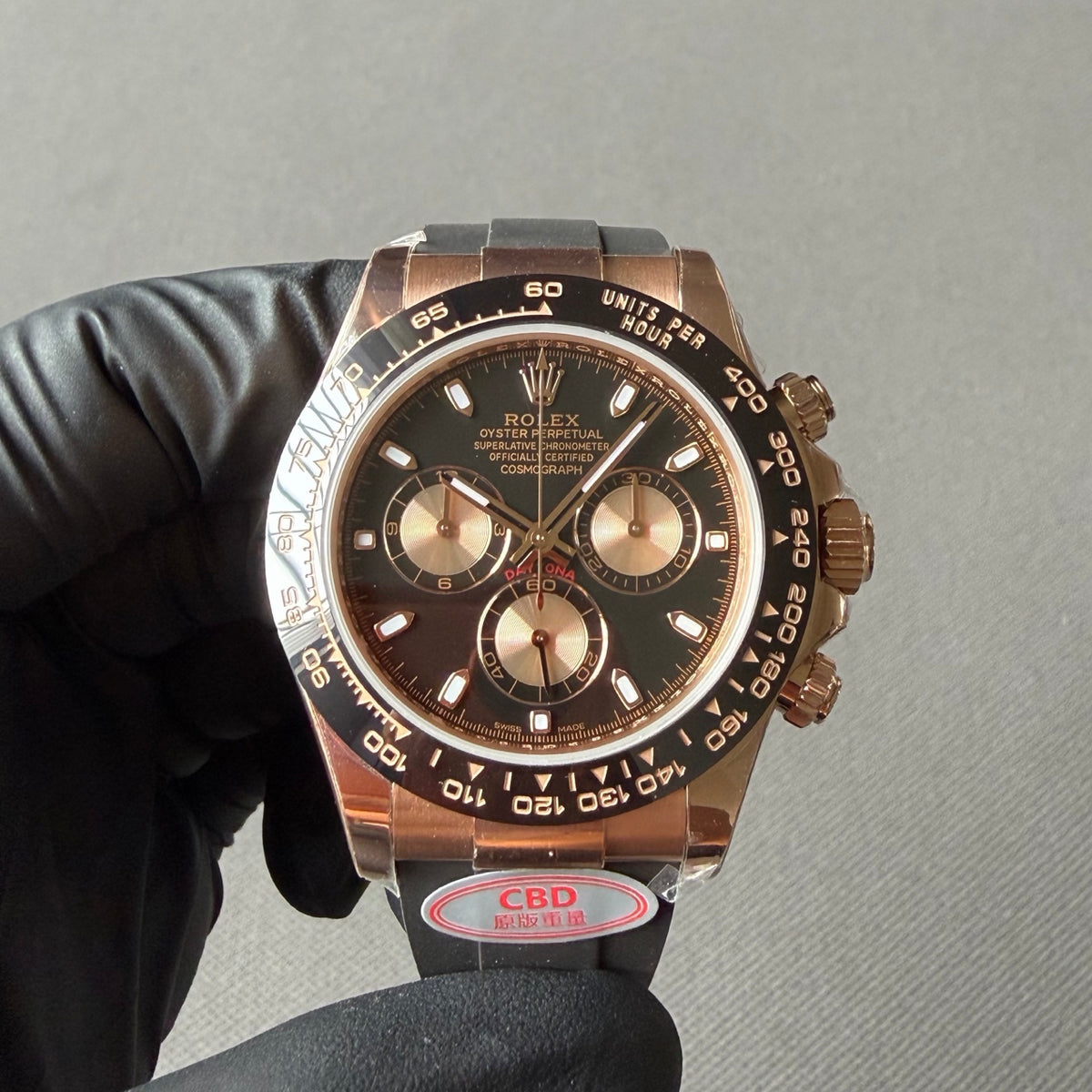 1:1 highest version, black faced gold eyed Daytona 4130 movement