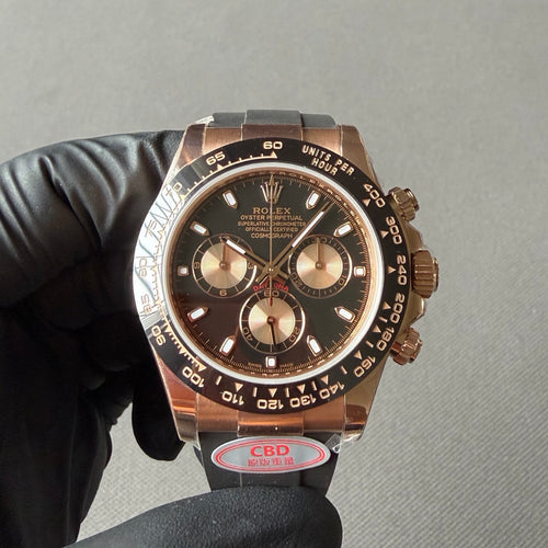 1:1 highest version, black faced gold eyed Daytona 4130 movement