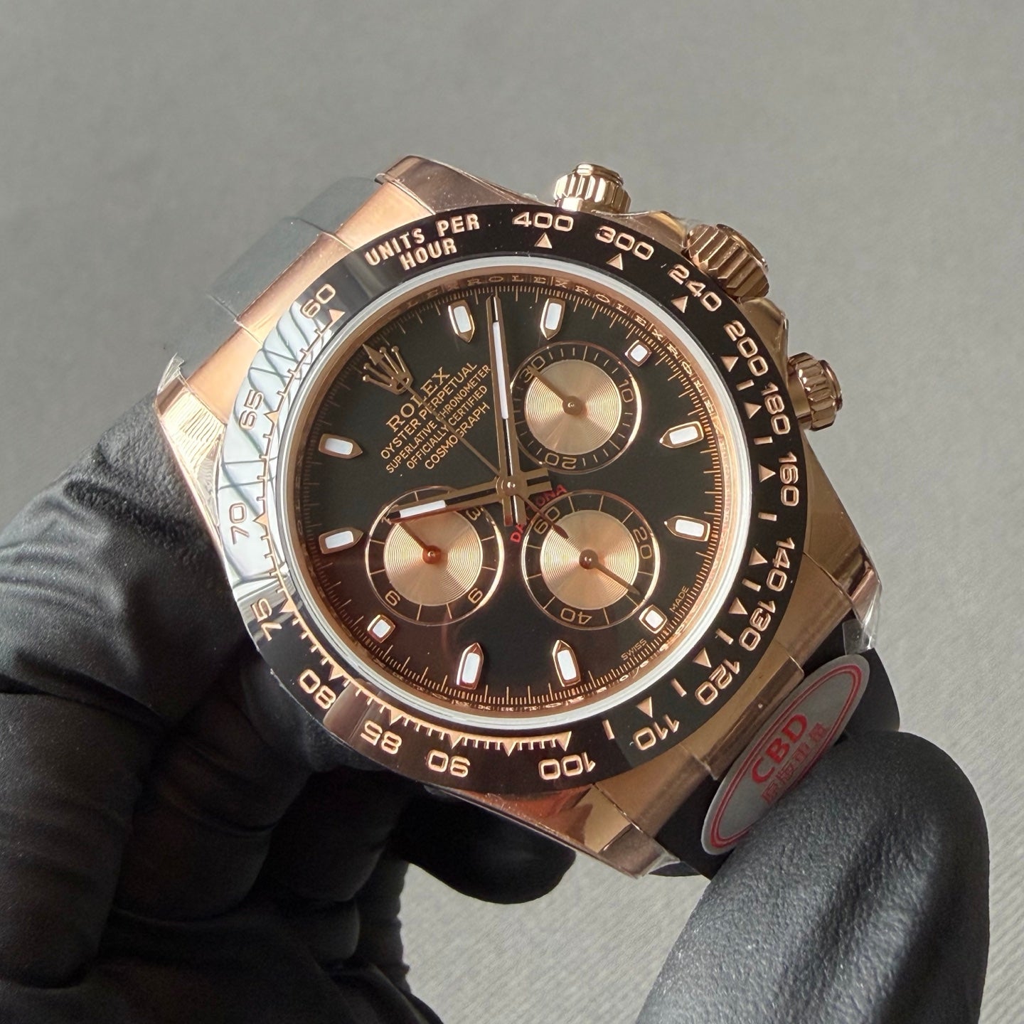 1:1 highest version, black faced gold eyed Daytona 4130 movement