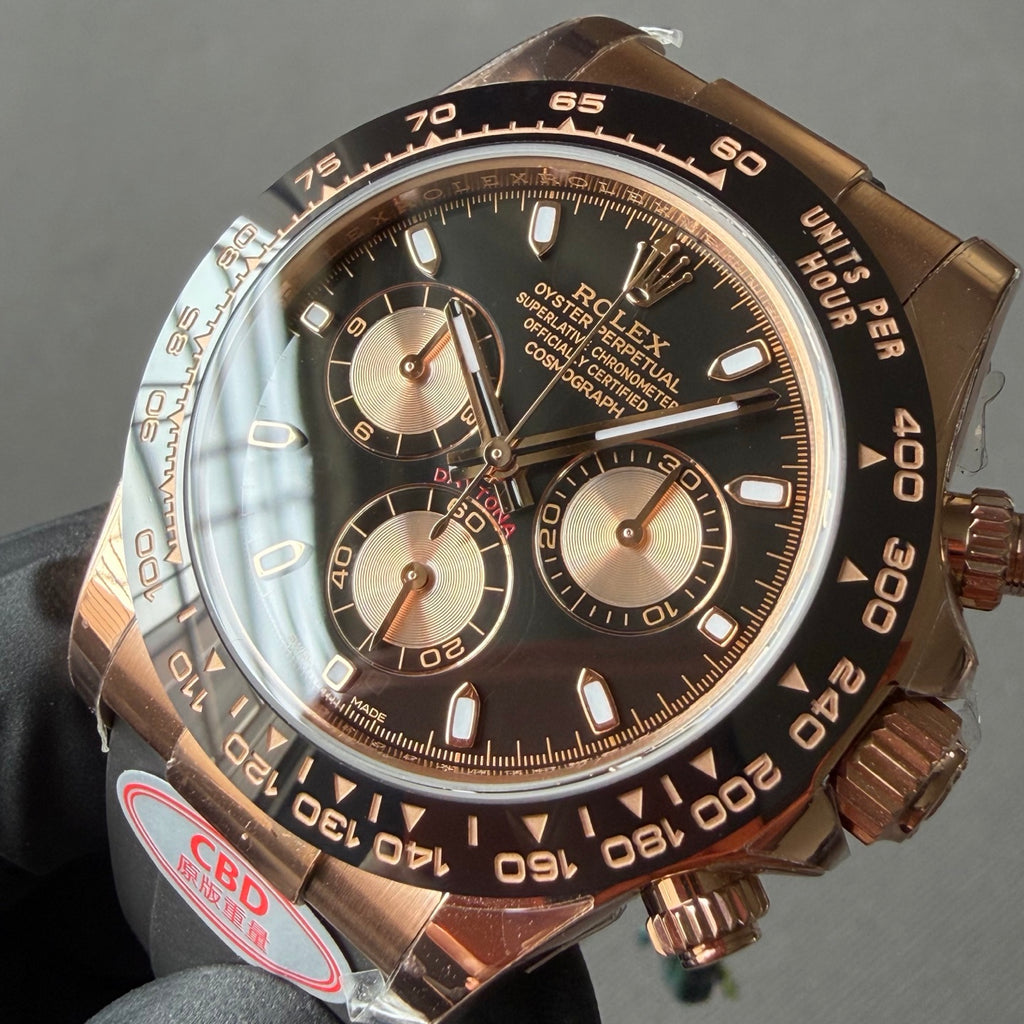 1:1 highest version, black faced gold eyed Daytona 4130 movement