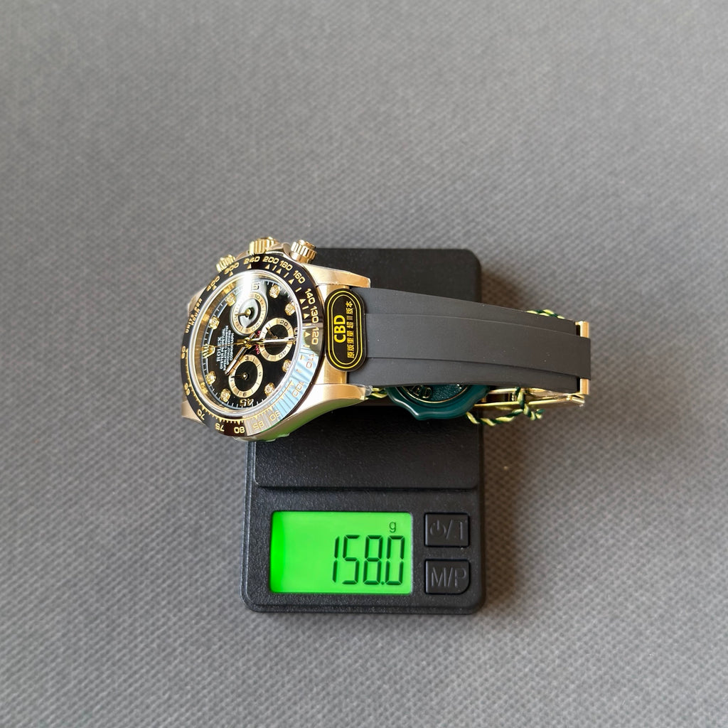 Black disc diamond engraved Daytona 4130 movement