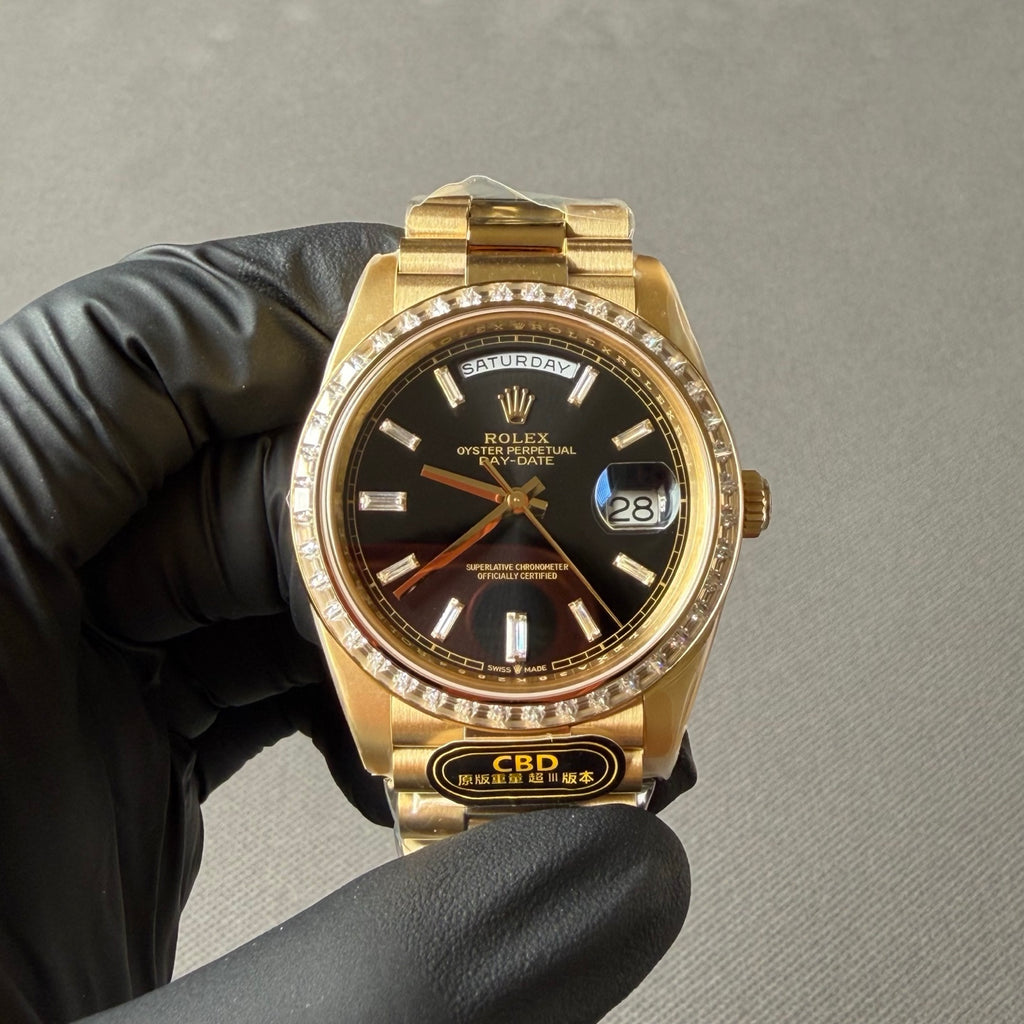 1:1 highest version replica, produced by real CBD, returns for lost bags! Diary DD Series Black Ice Sugar Circle Square Diamond 3255 Movement