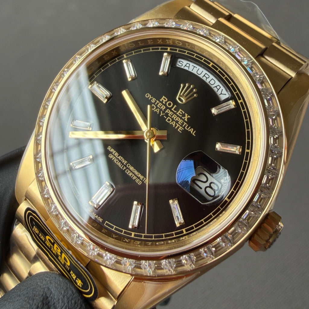 1:1 highest version replica, produced by real CBD, returns for lost bags! Diary DD Series Black Ice Sugar Circle Square Diamond 3255 Movement