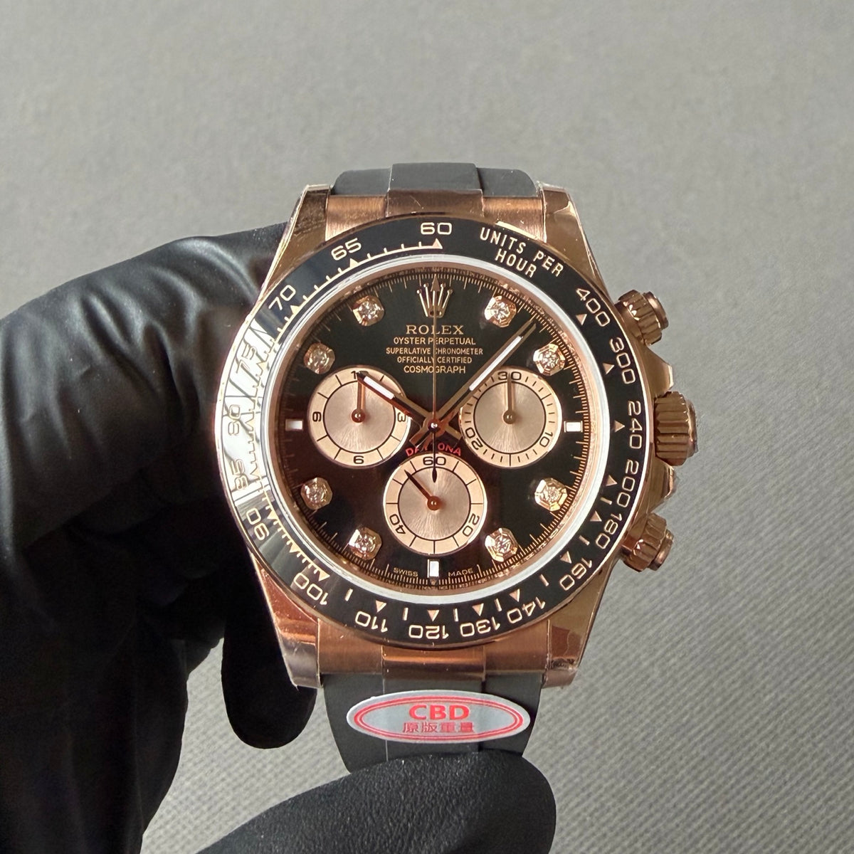 Gold Eye Black Diamond Daytona 4131 Movement