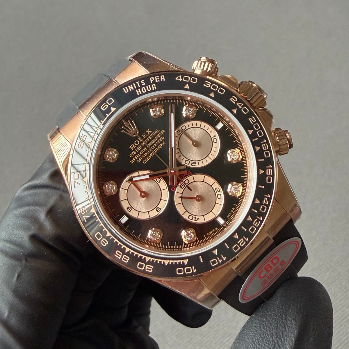 Gold Eye Black Diamond Daytona 4131 Movement