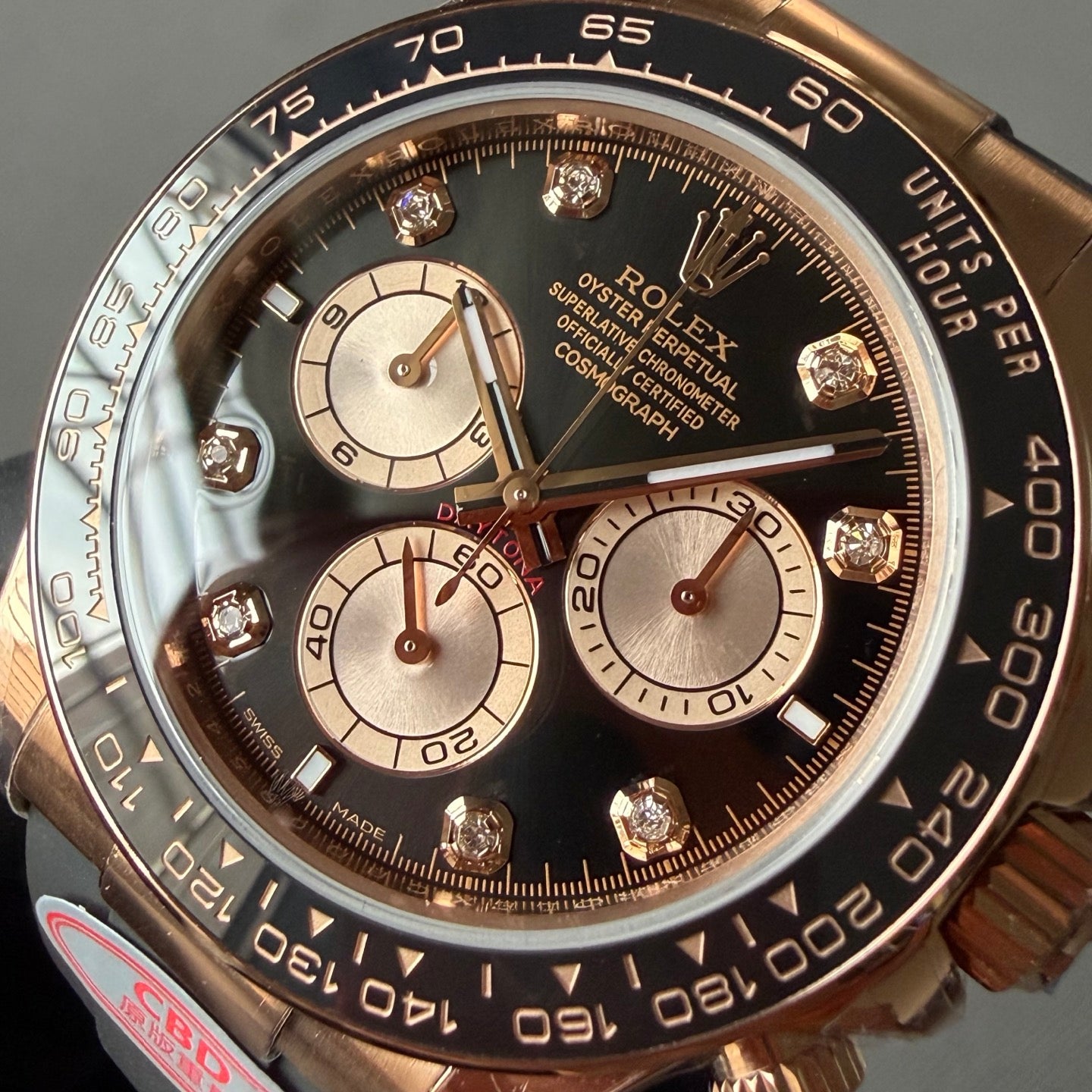 Gold Eye Black Diamond Daytona 4131 Movement