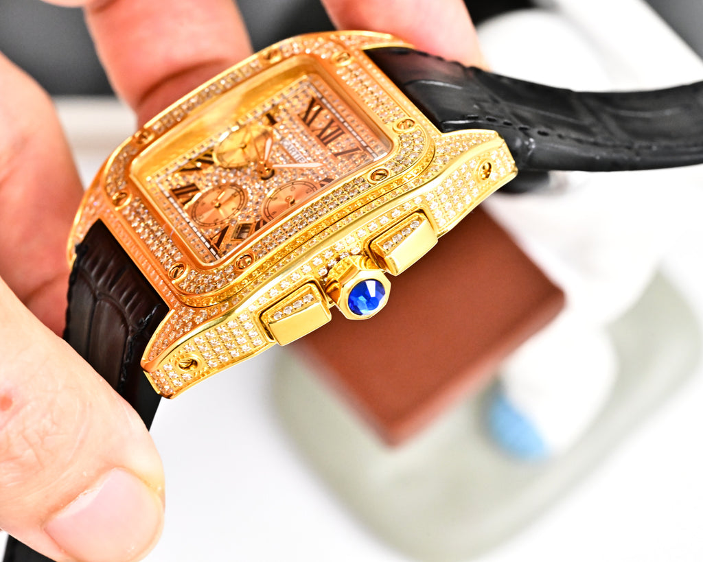 卡地亚山度士计时