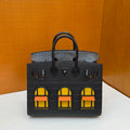 现货 Birkin 20cm 黑色小房子 So Black🏠  全手工蜡线缝 黑扣 Stock