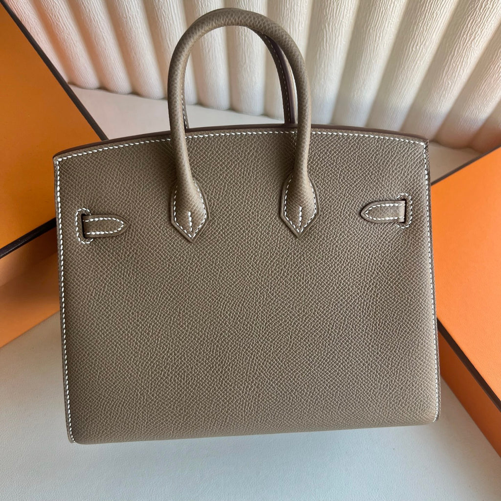 Birkin 20cm Epsom Color：Ck18大象灰 Etoupe Phw 全手工蜡线缝 银扣 Stock
