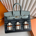 Birkin 20cm 限量版 灰色小房子🏠  全手工蜡线缝  Phw Stock