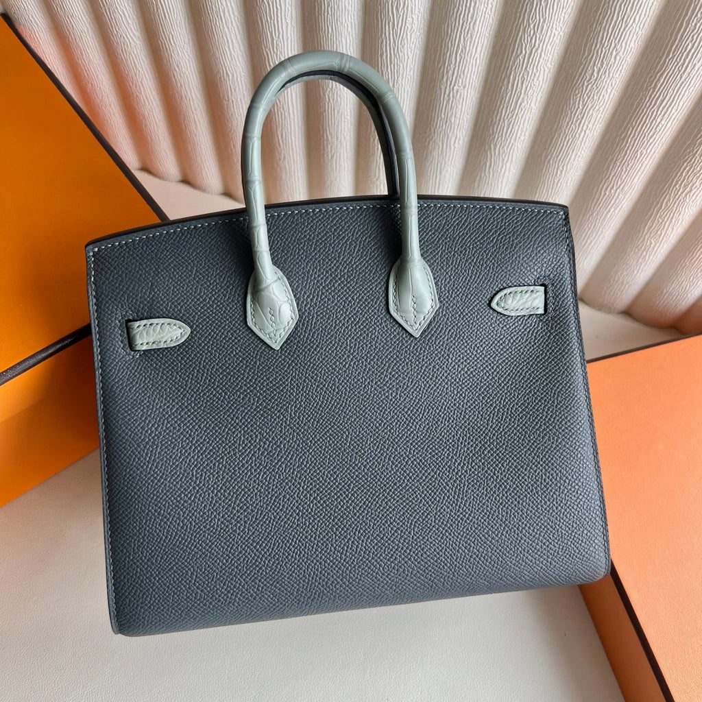 Birkin 20cm 限量版 灰色小房子🏠  全手工蜡线缝  Phw Stock