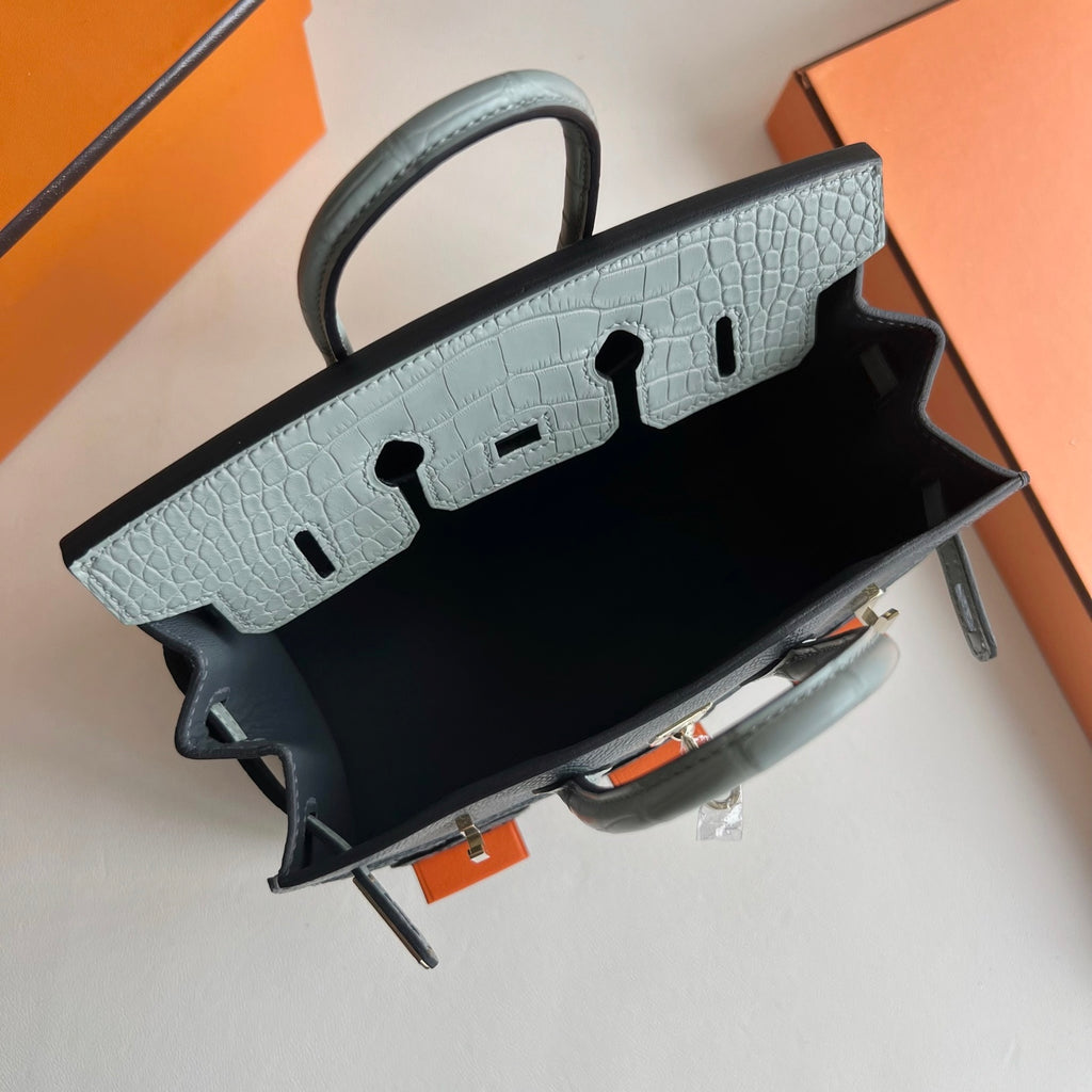 Birkin 20cm 限量版 灰色小房子🏠  全手工蜡线缝  Phw Stock